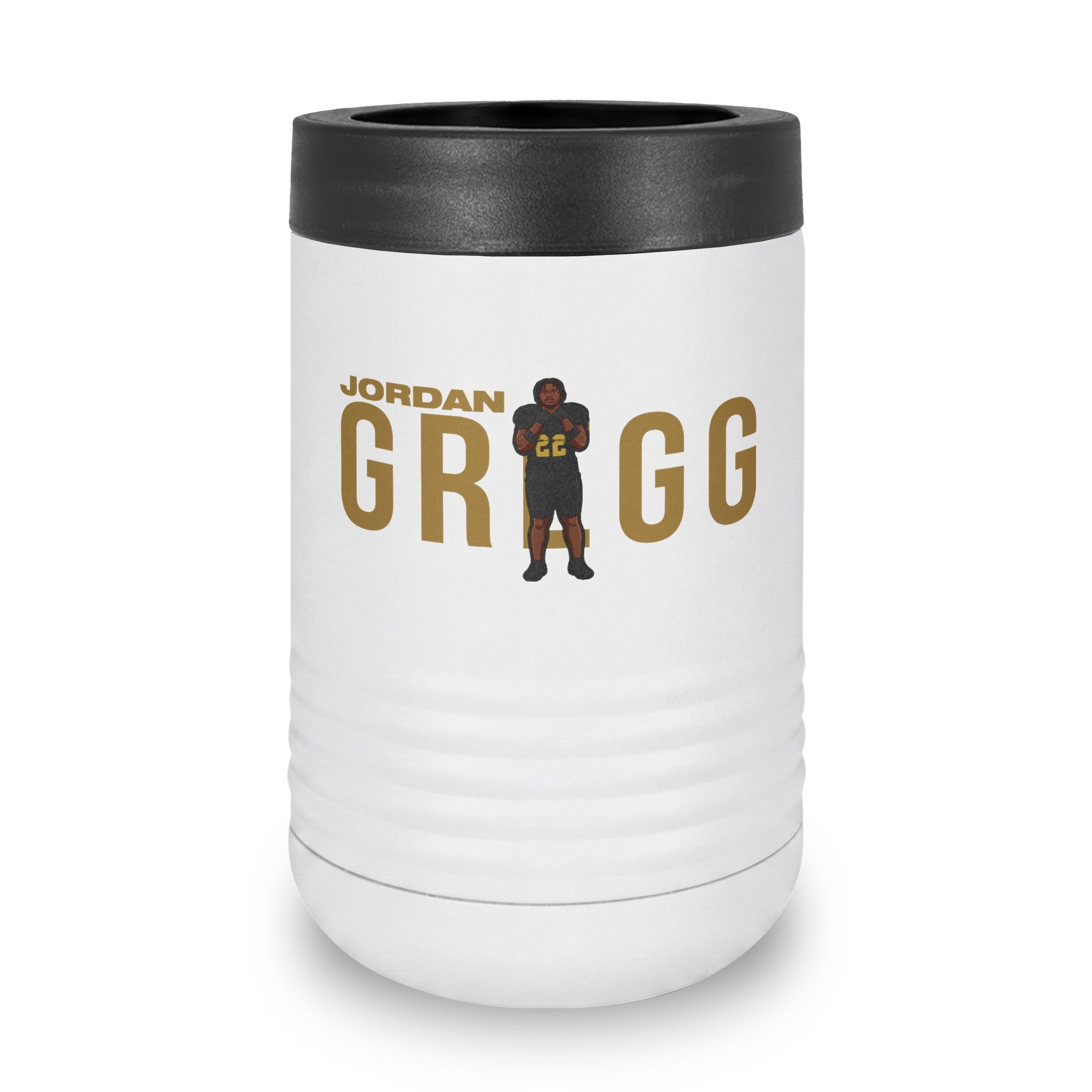 Stainless Can Cooler — character_player_name in White