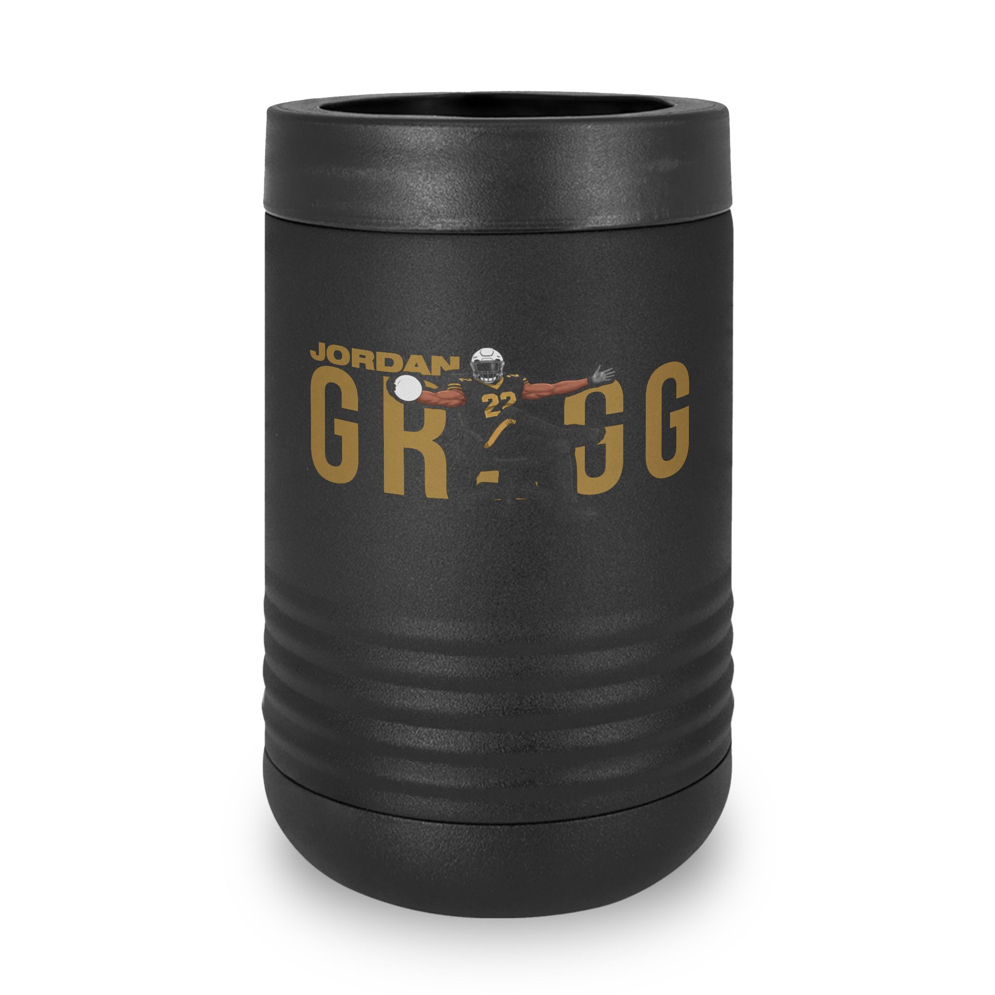 Stainless Can Cooler — character_player_name in Black
