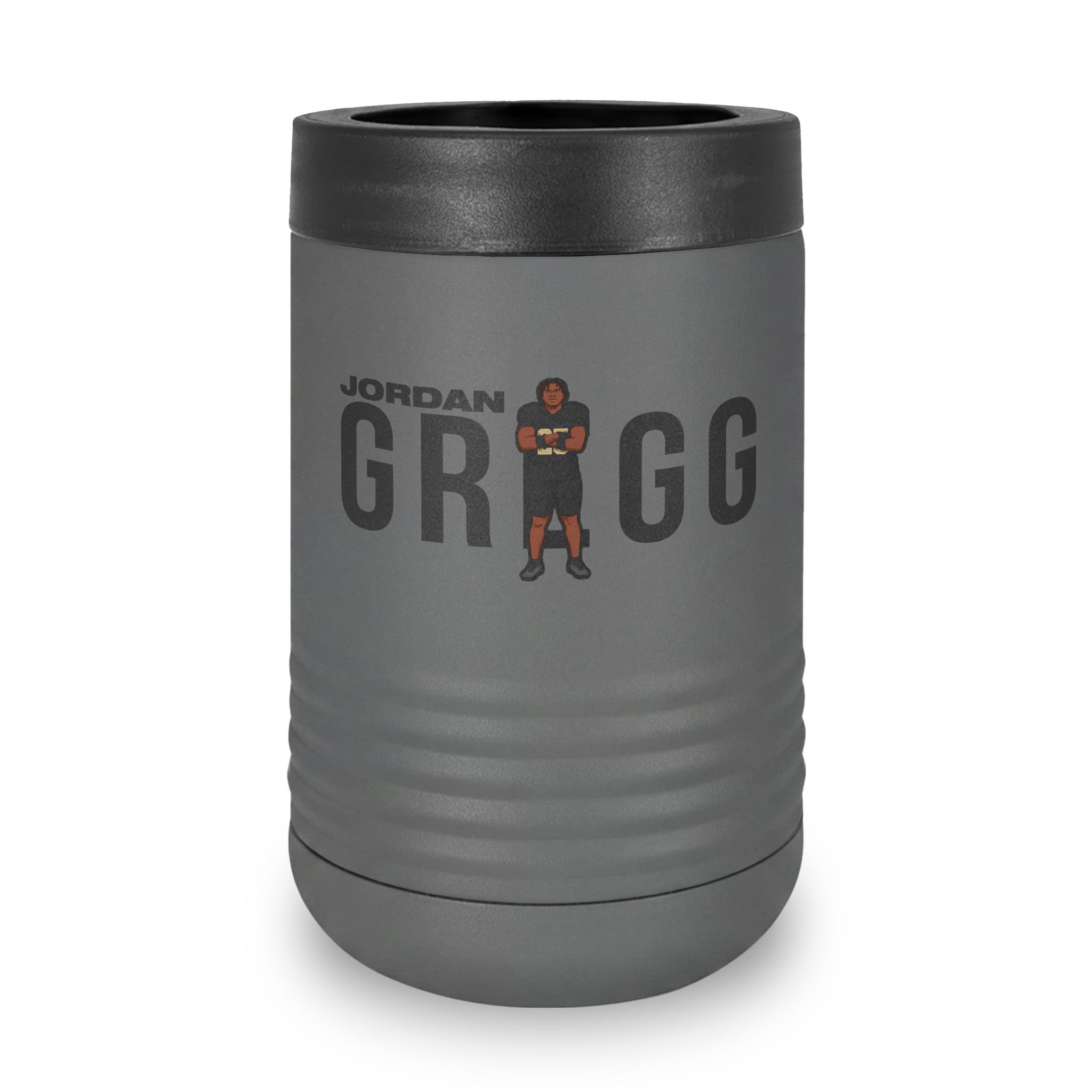 Stainless Can Cooler — character_player_name in Grey