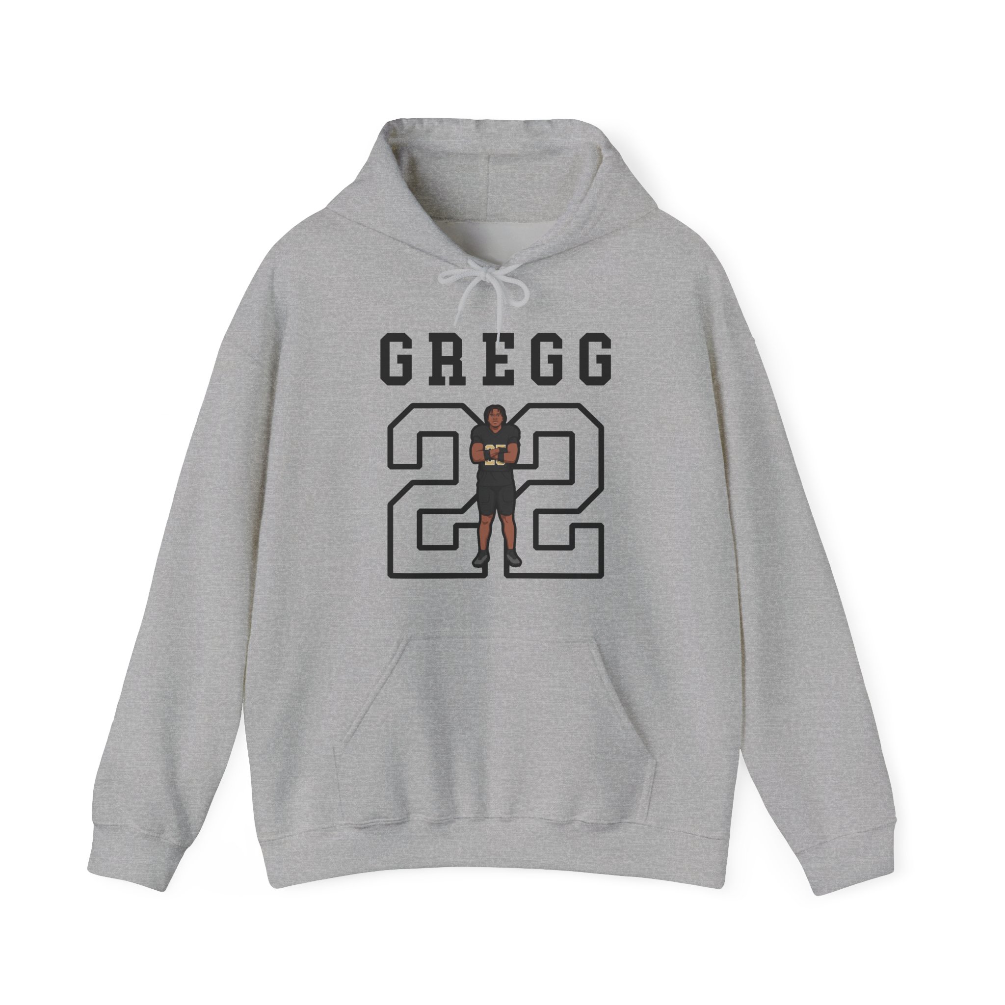 Hoodie — character_shirsey in Grey