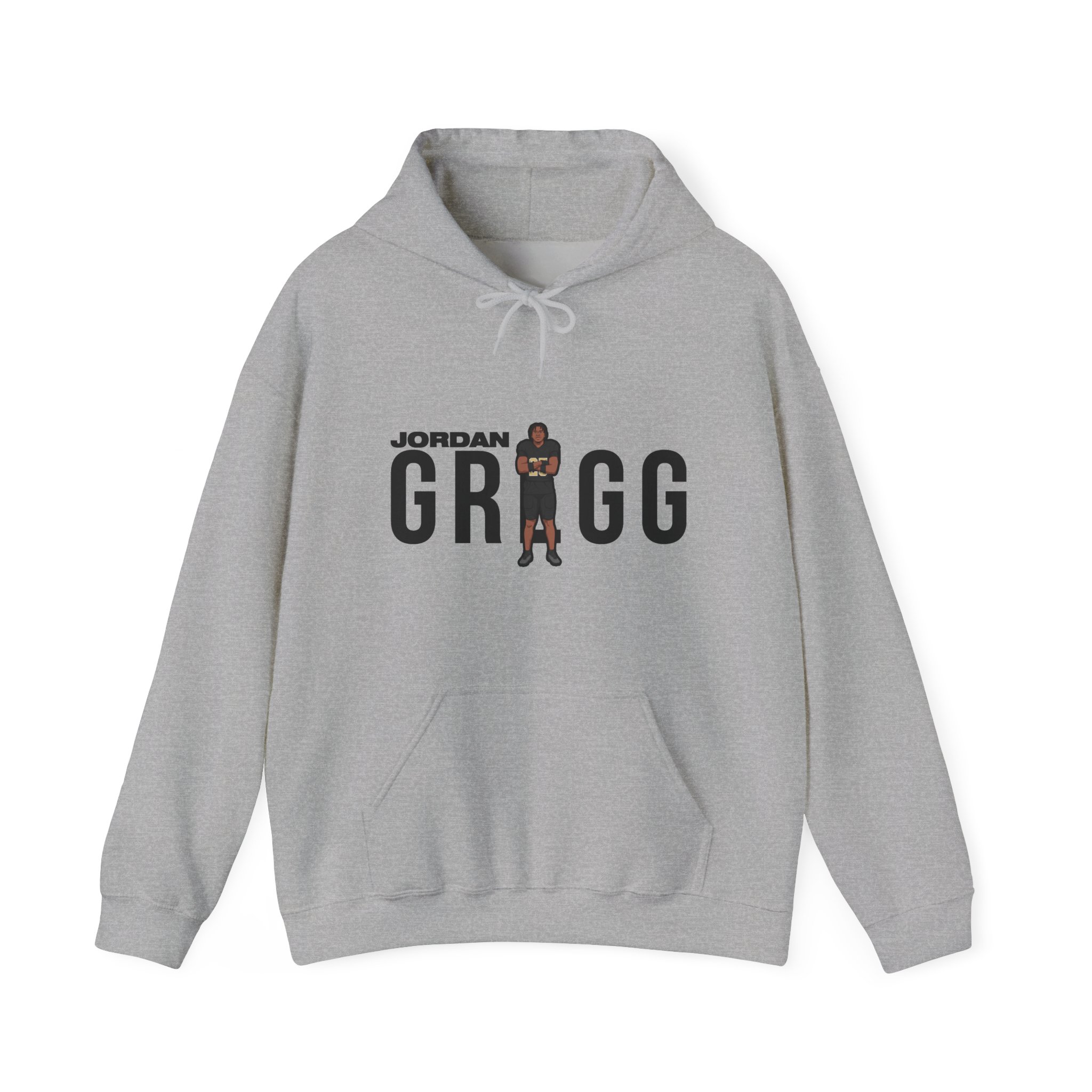 Hoodie — character_player_name in Grey