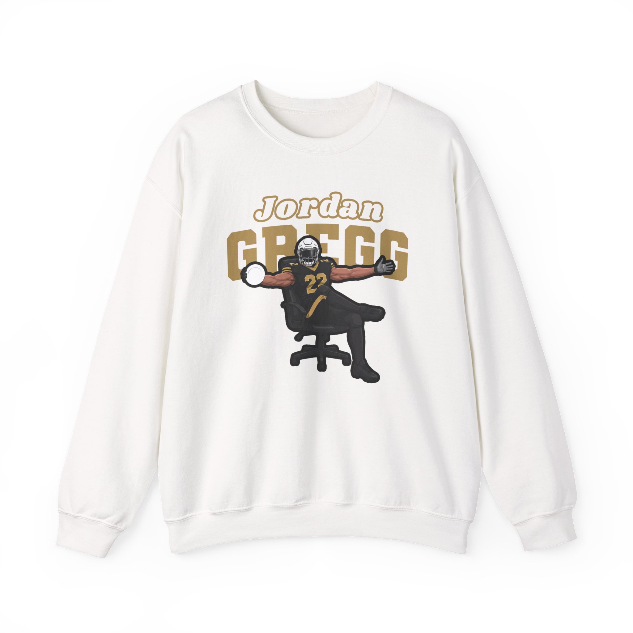 Crewneck Sweatshirt — character_name_arch in White