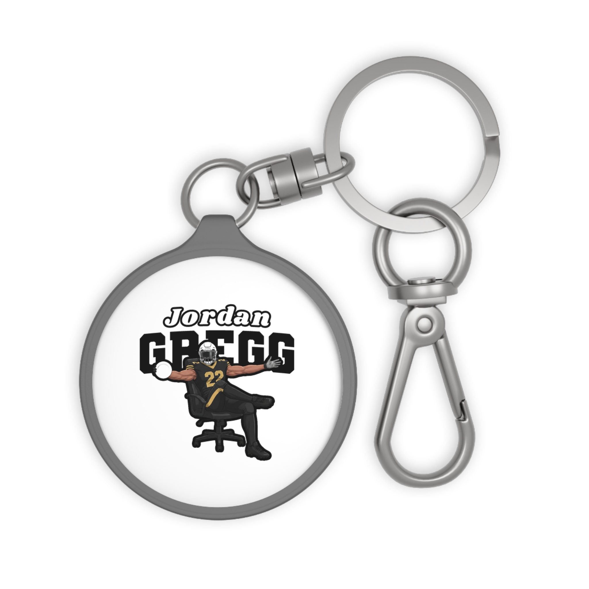 Keychain — character_name_arch in Grey