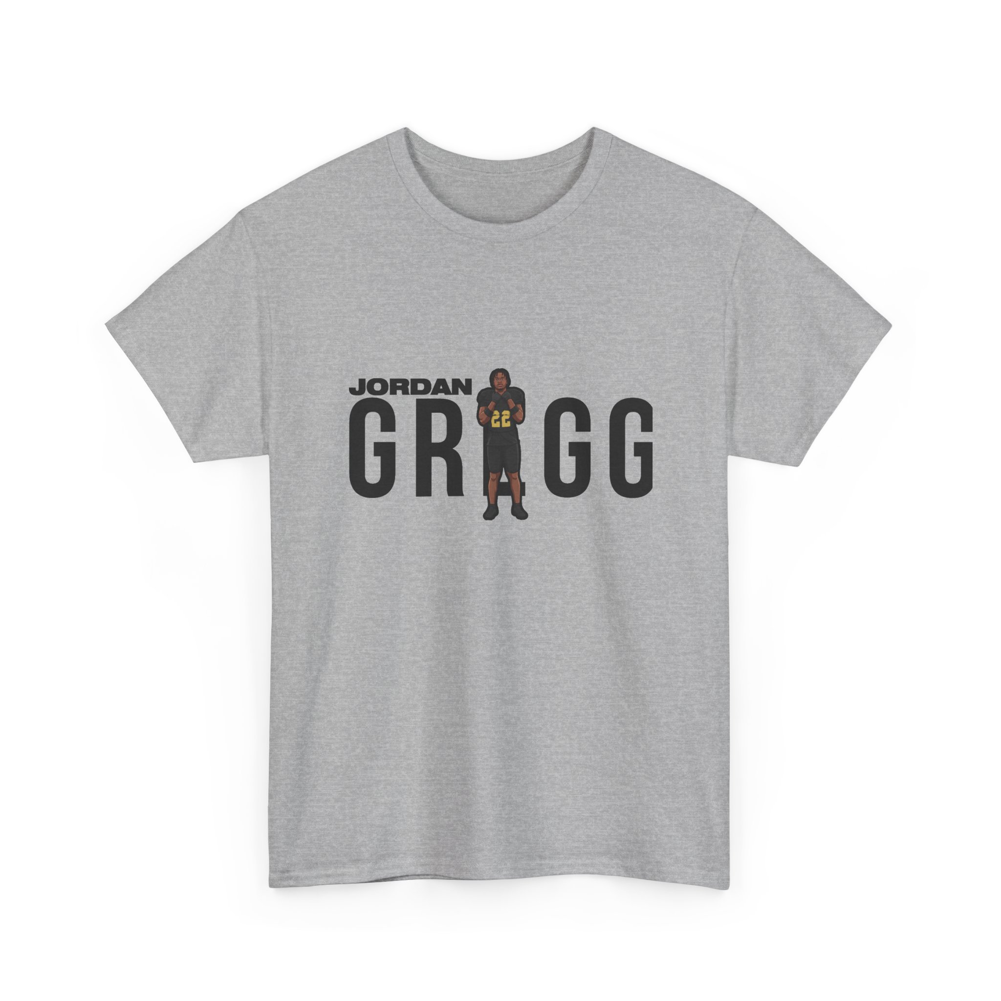 Tee — character_player_name in Grey