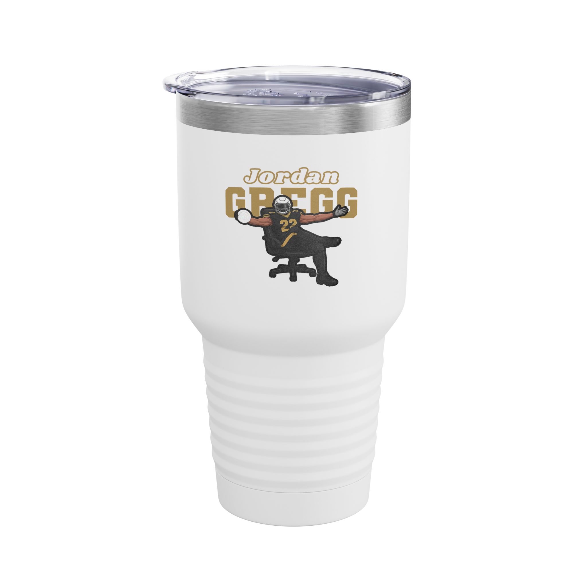 30oz Tumbler — character_name_arch in White