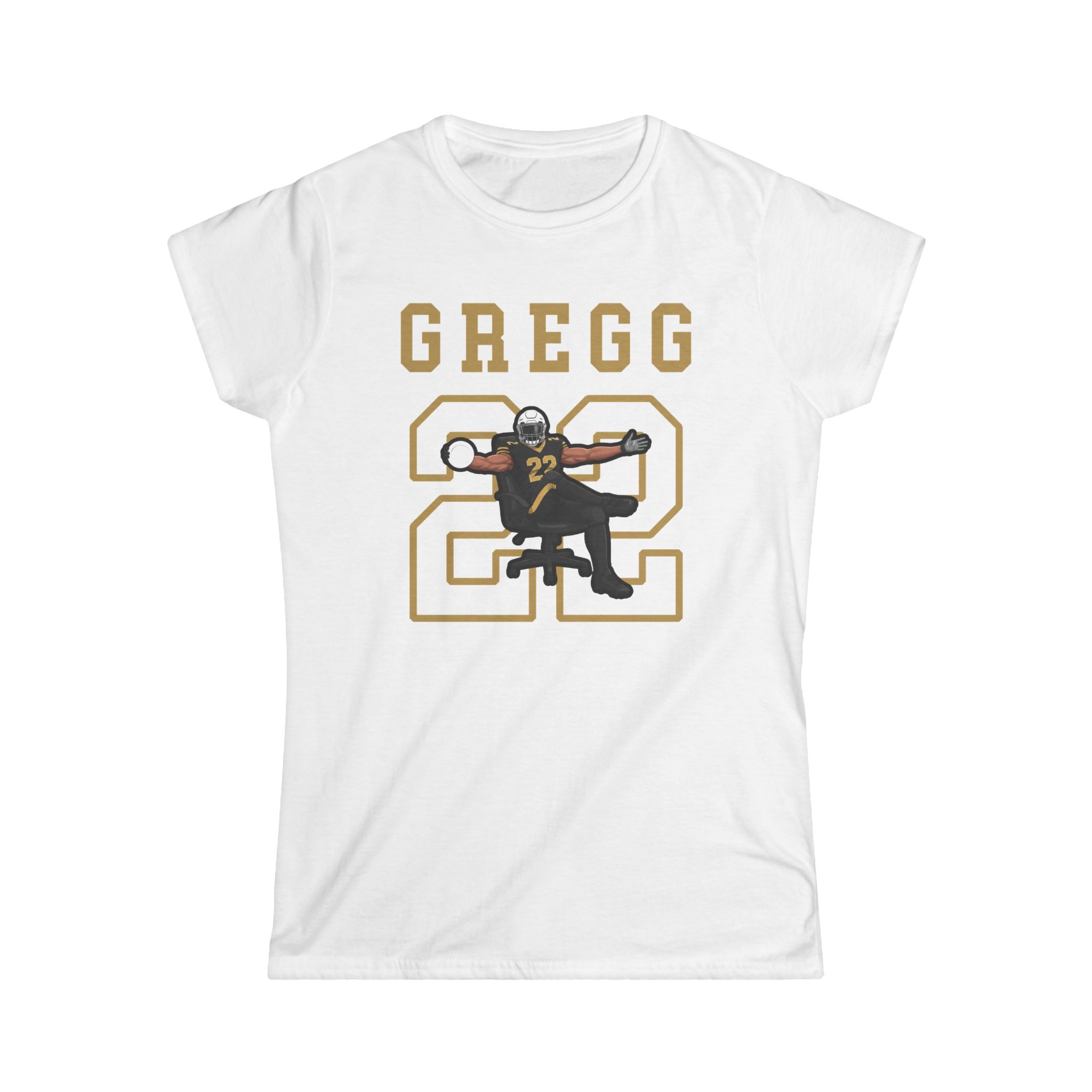 Women's Softstyle Tee — character_shirsey in White