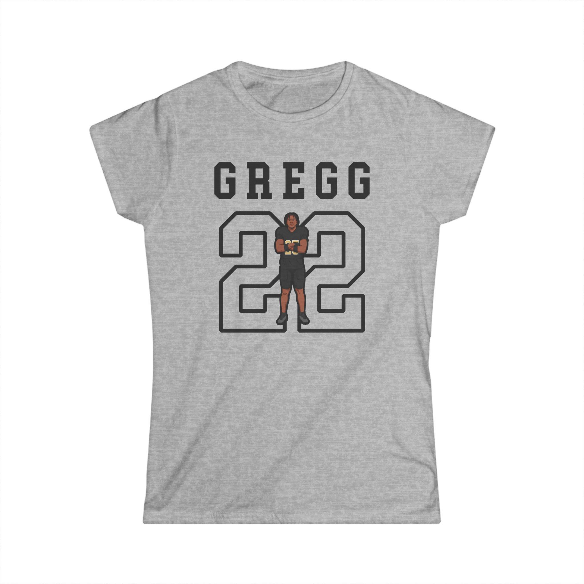 Women's Softstyle Tee — character_shirsey in Grey