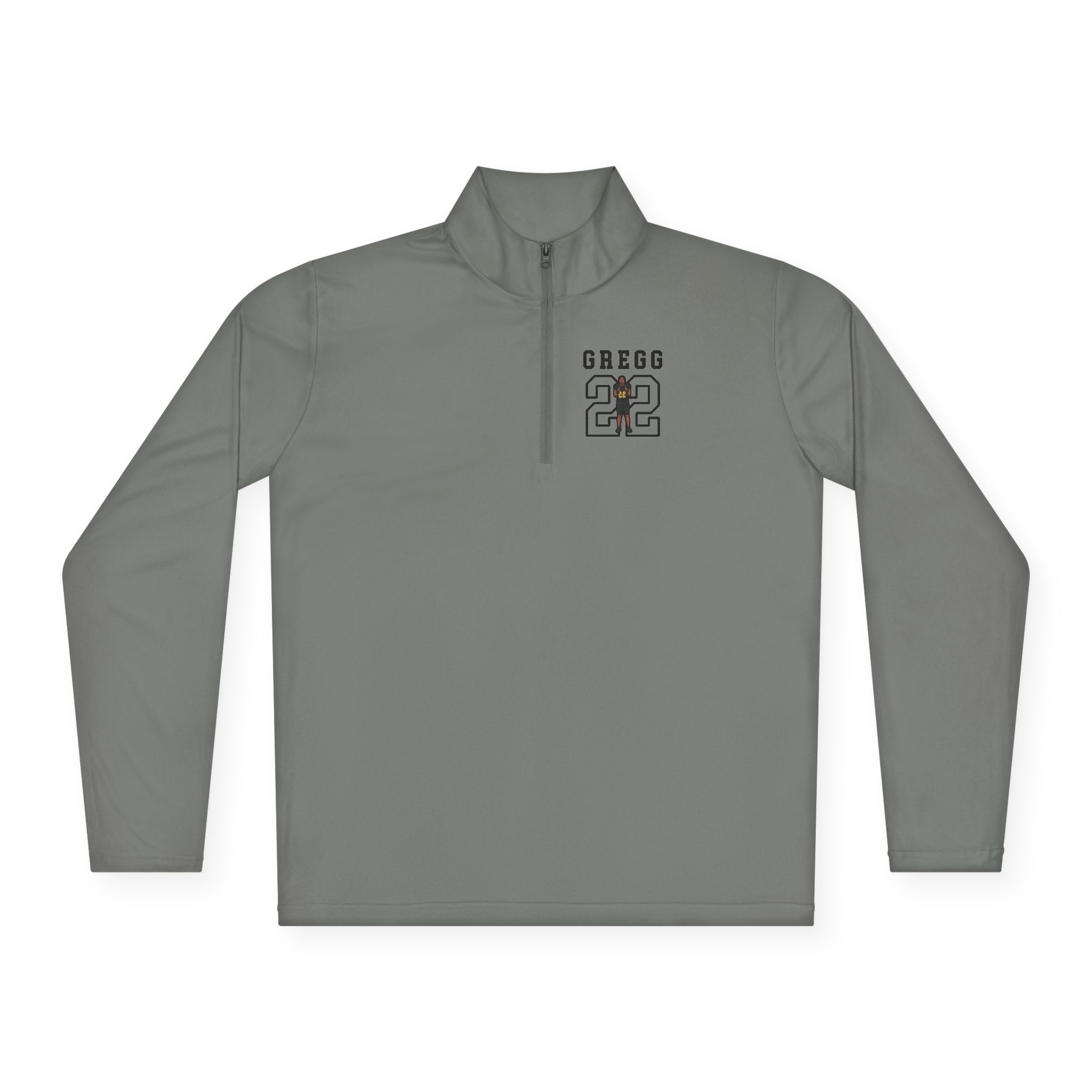 Q-Zip Pullover — character_shirsey in Grey
