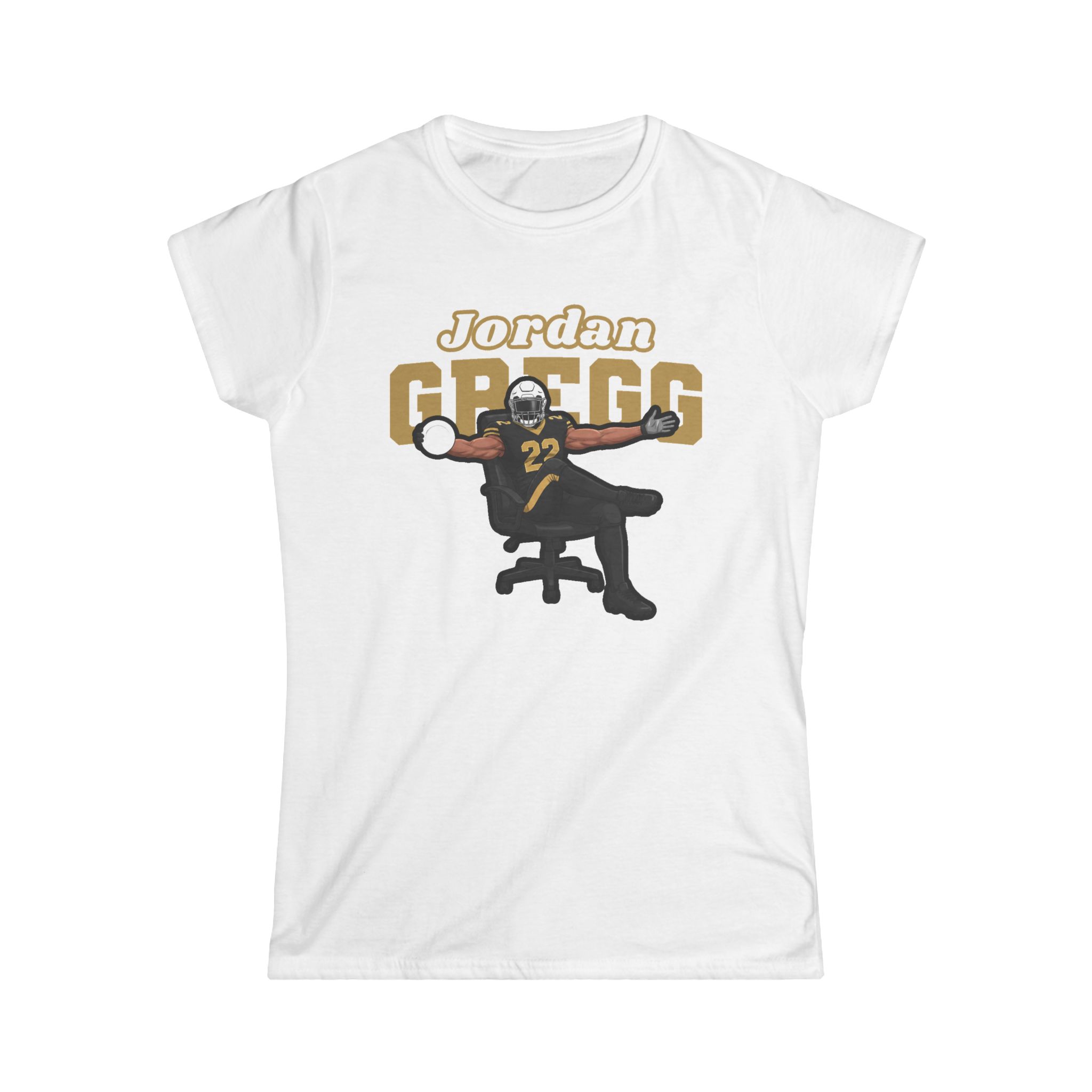 Women's Softstyle Tee — character_name_arch in White