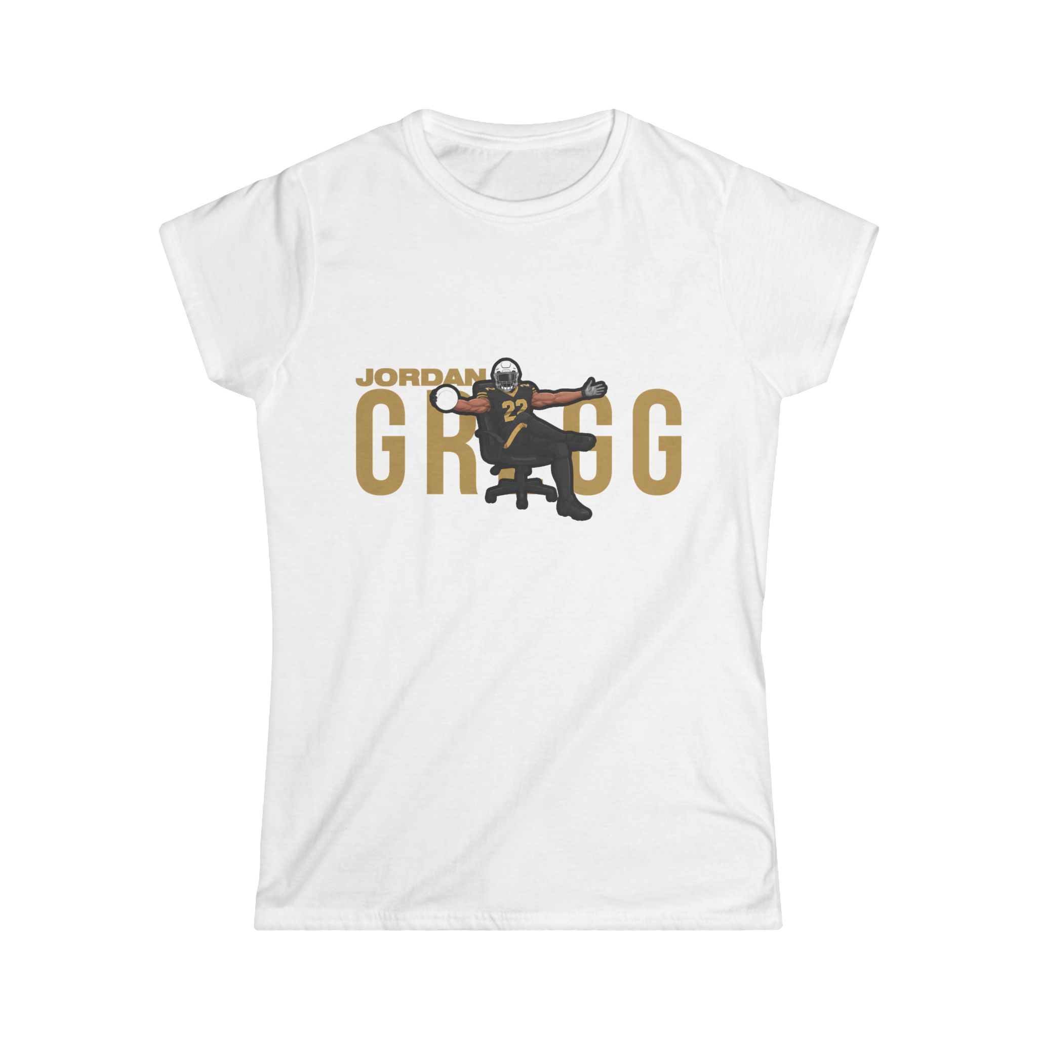 Women's Softstyle Tee — character_player_name in White