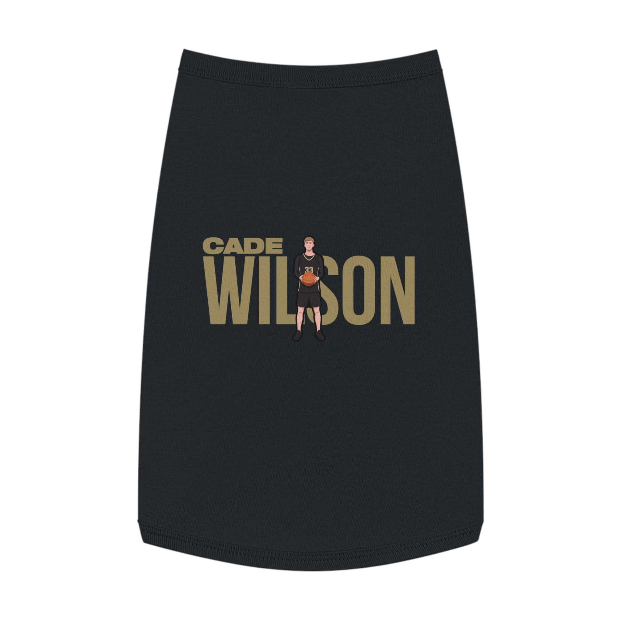 Pet Tank Top — character_player_name in Black
