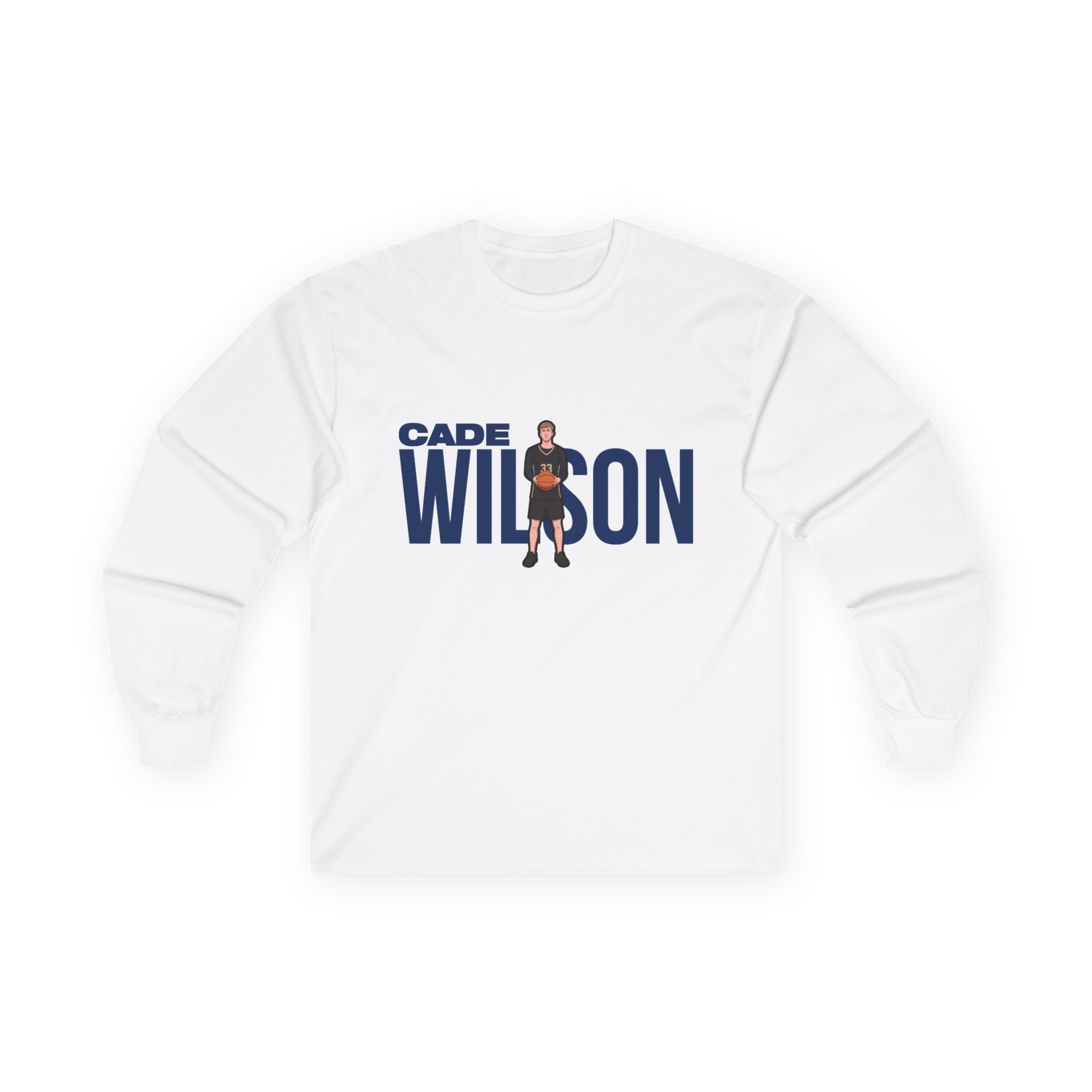 Long Sleeve Tee — character_player_name in White
