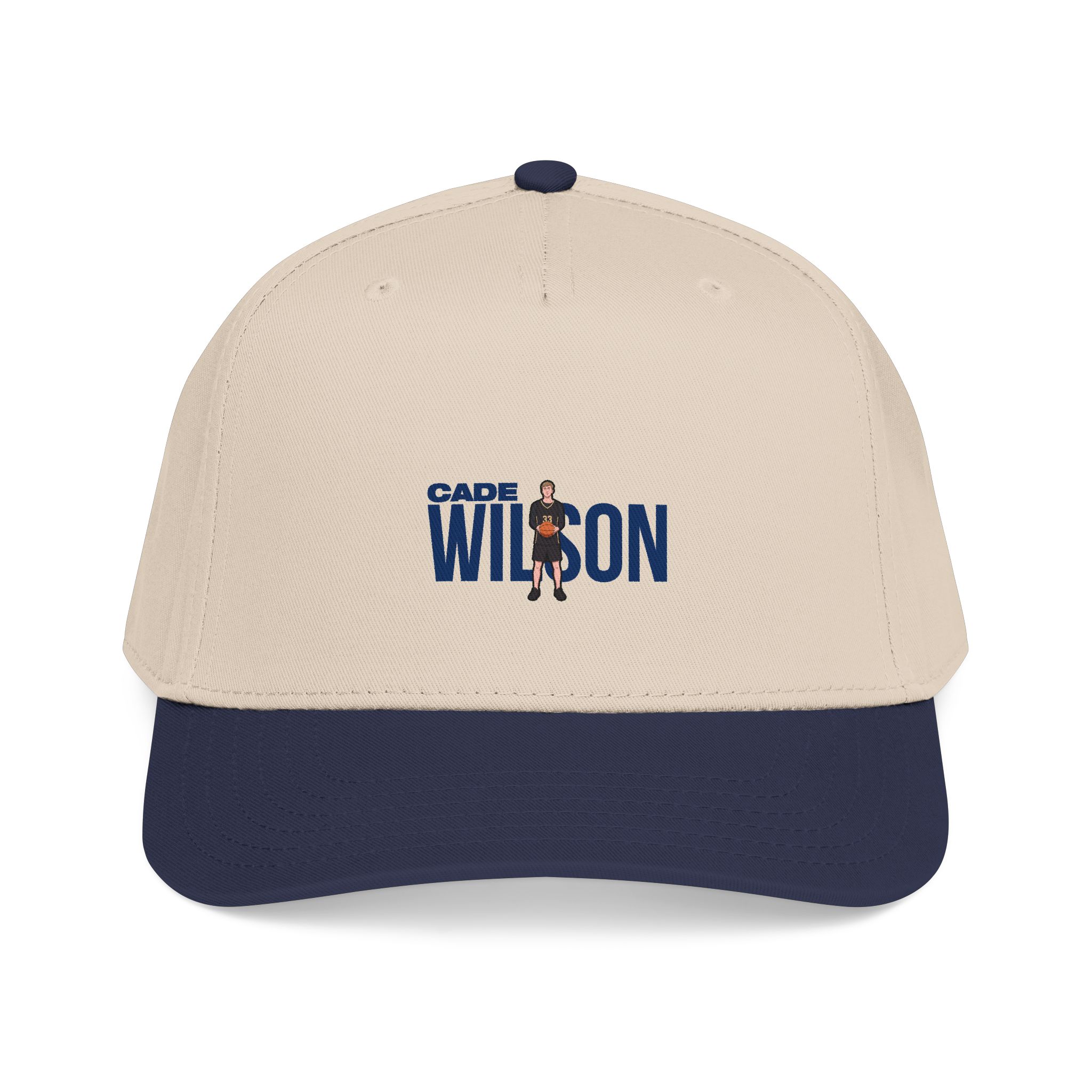 Baseball Cap — character_player_name in Navy / Natural