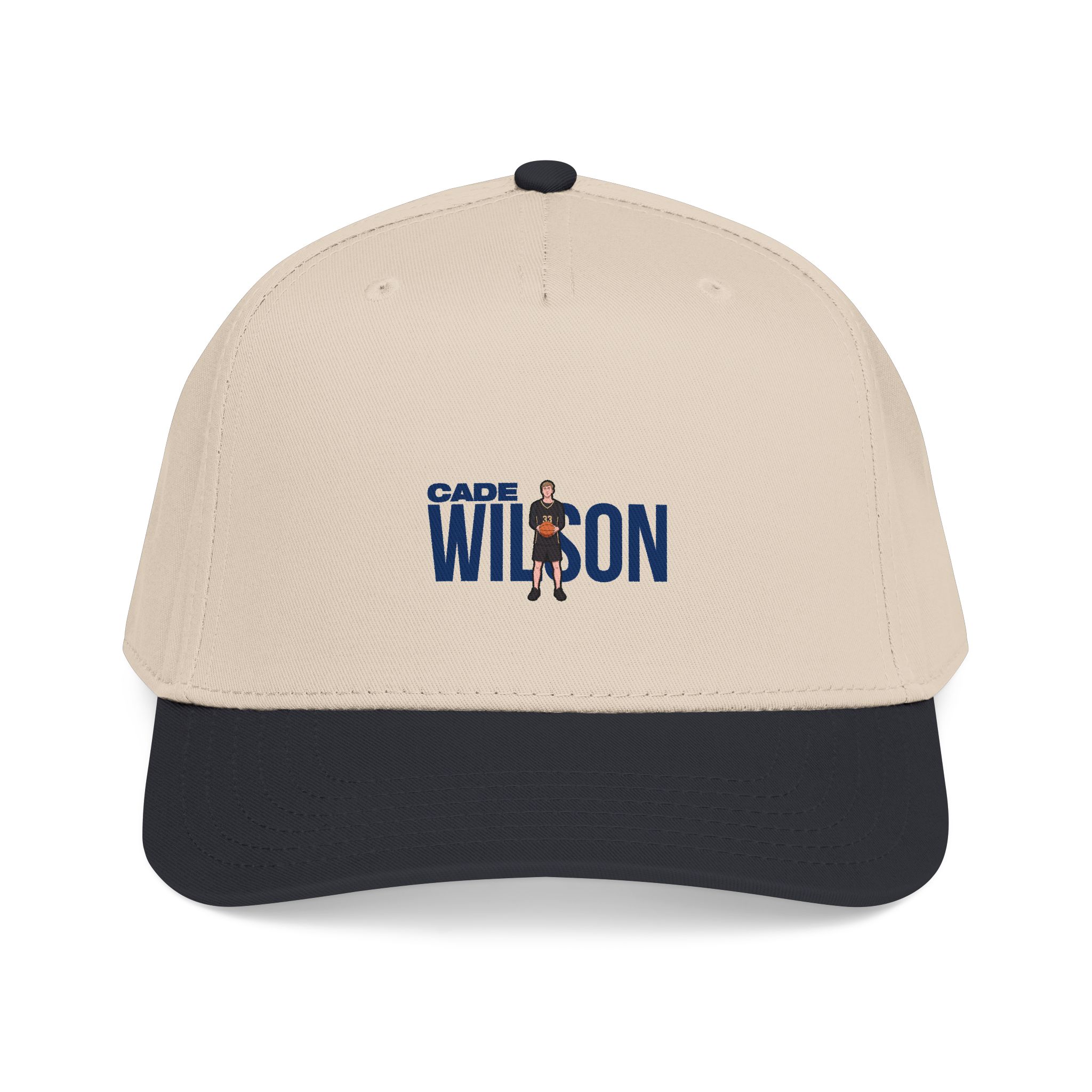 Baseball Cap — character_player_name in Black / Natural