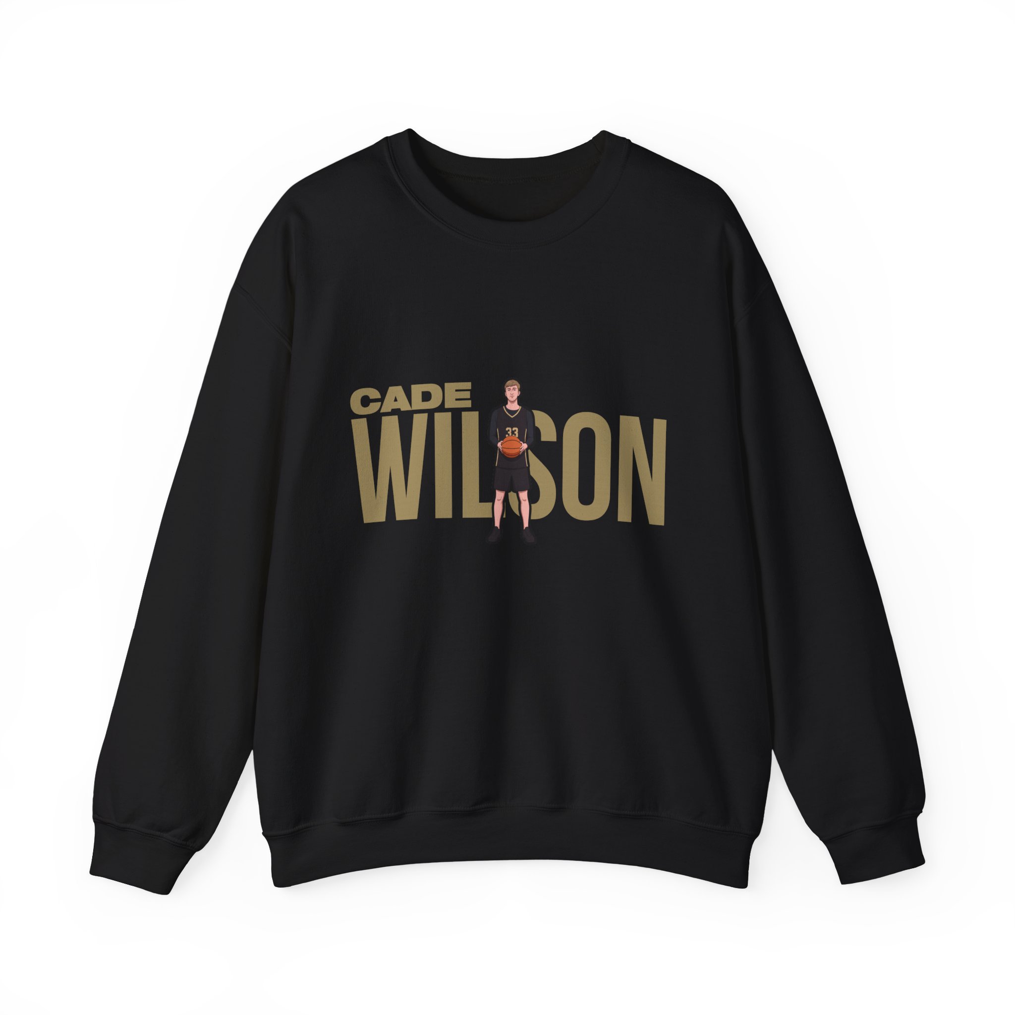 Crewneck Sweatshirt — character_player_name in Black