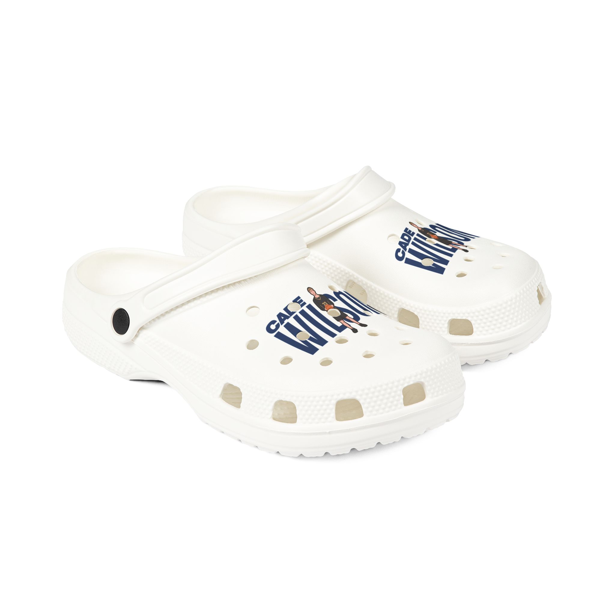 Rubber Clogs — character_player_name in White
