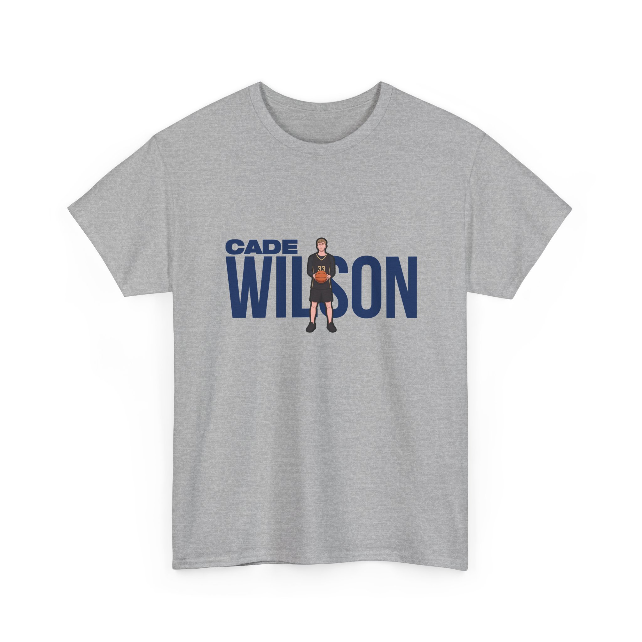 Tee — character_player_name in Grey