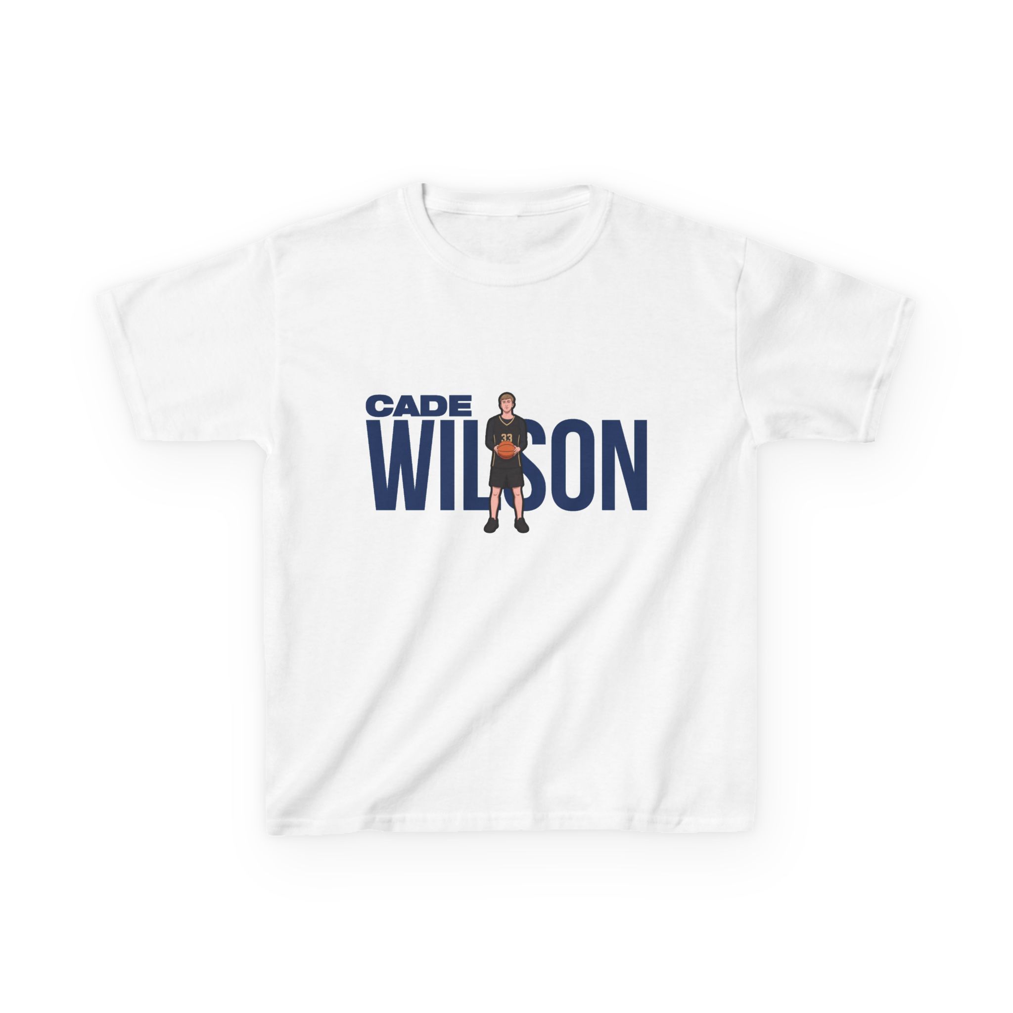 Youth Tee — character_player_name in White