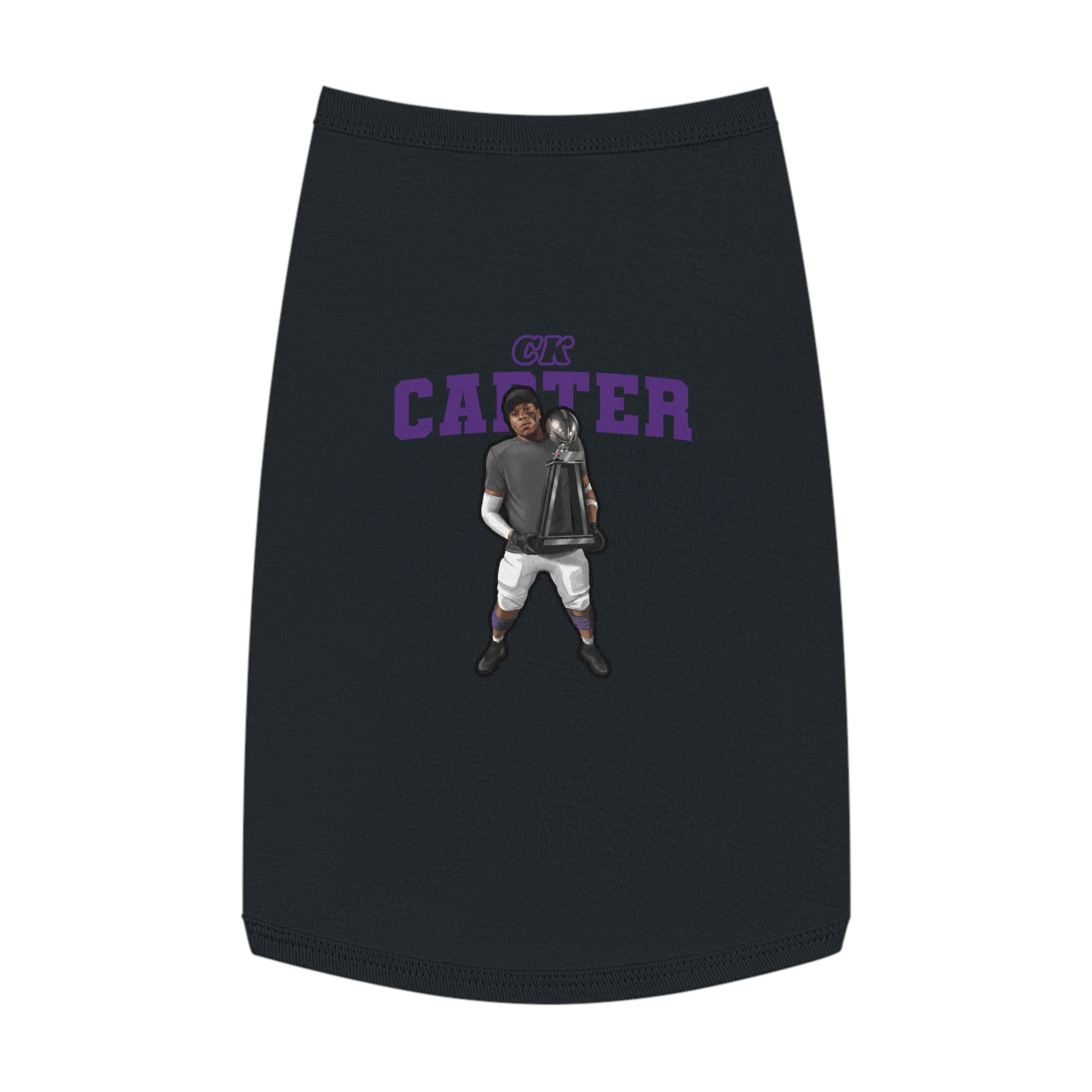 Pet Tank Top — character_name_arch in White