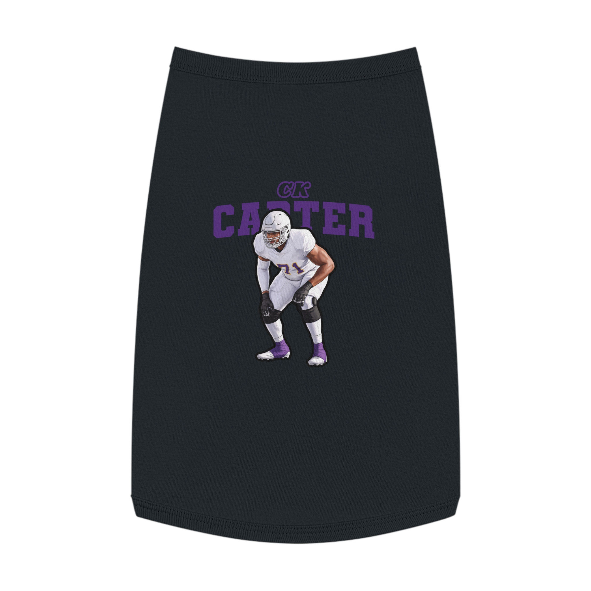 Pet Tank Top — character_name_arch in Black