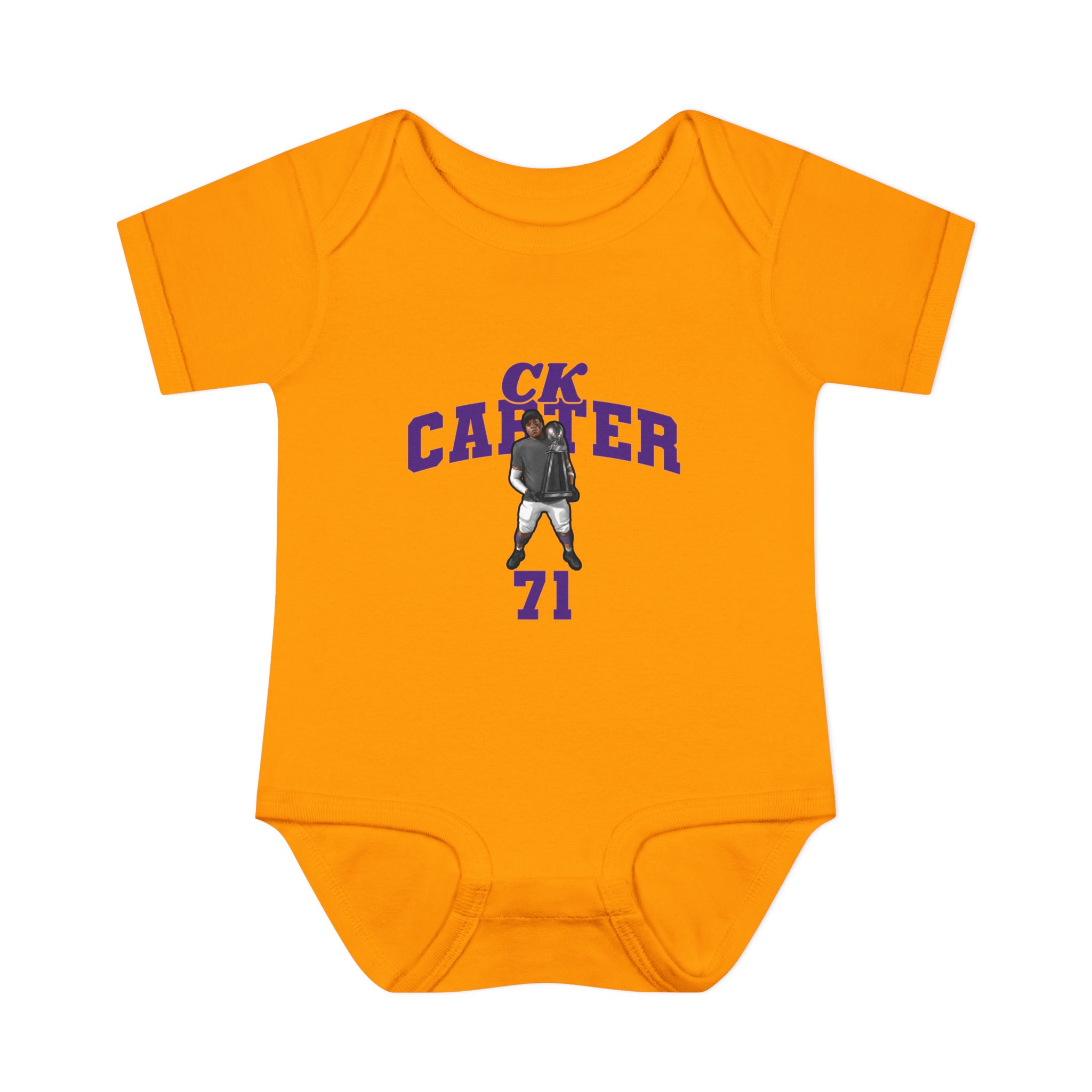Baby Onesie — character_signature_arch in Gold