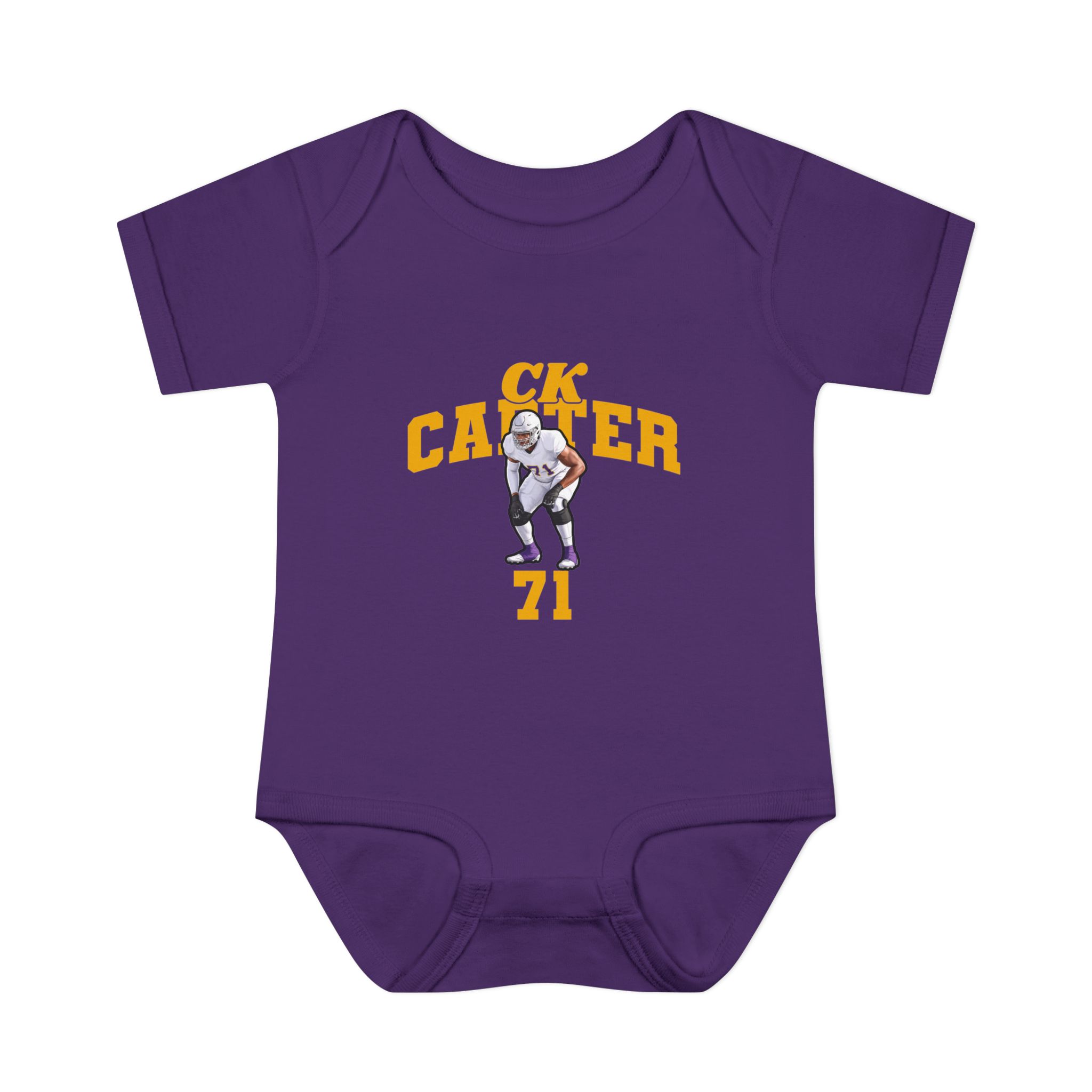 Baby Onesie — character_signature_arch in Purple