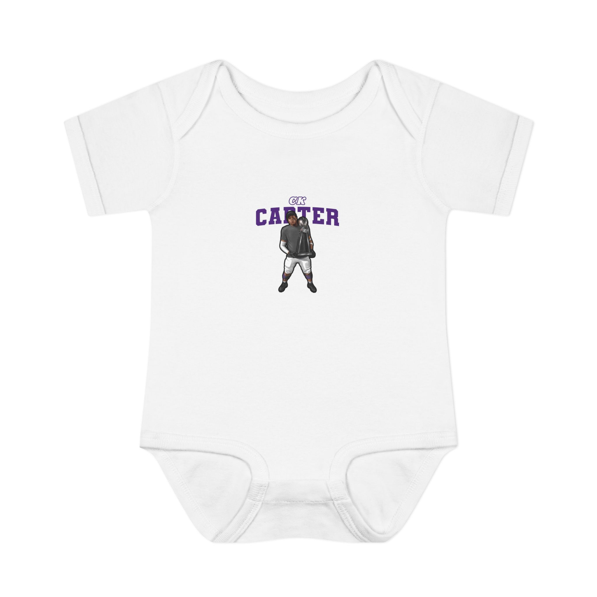 Baby Onesie — character_name_arch in White