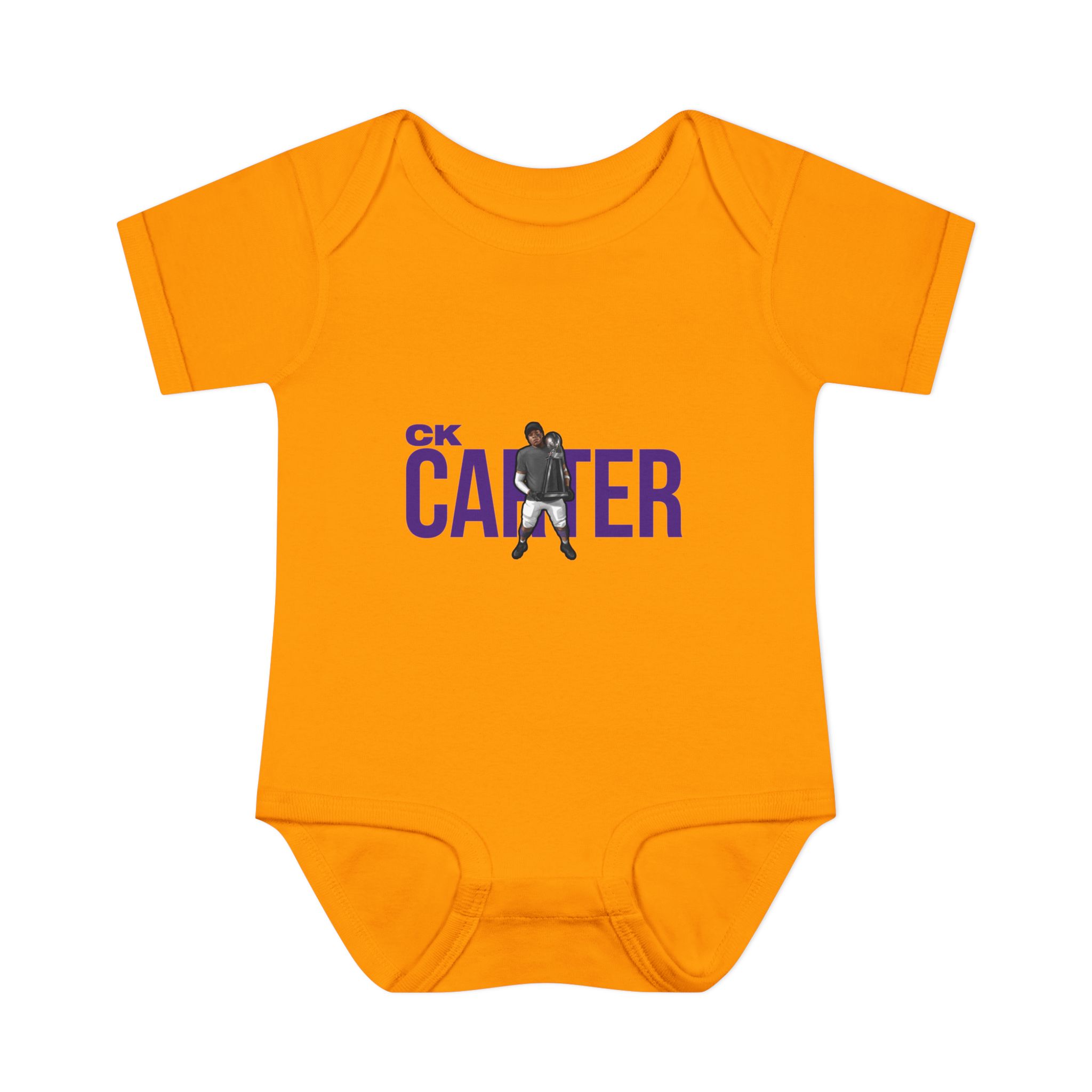 Baby Onesie — character_player_name in Gold