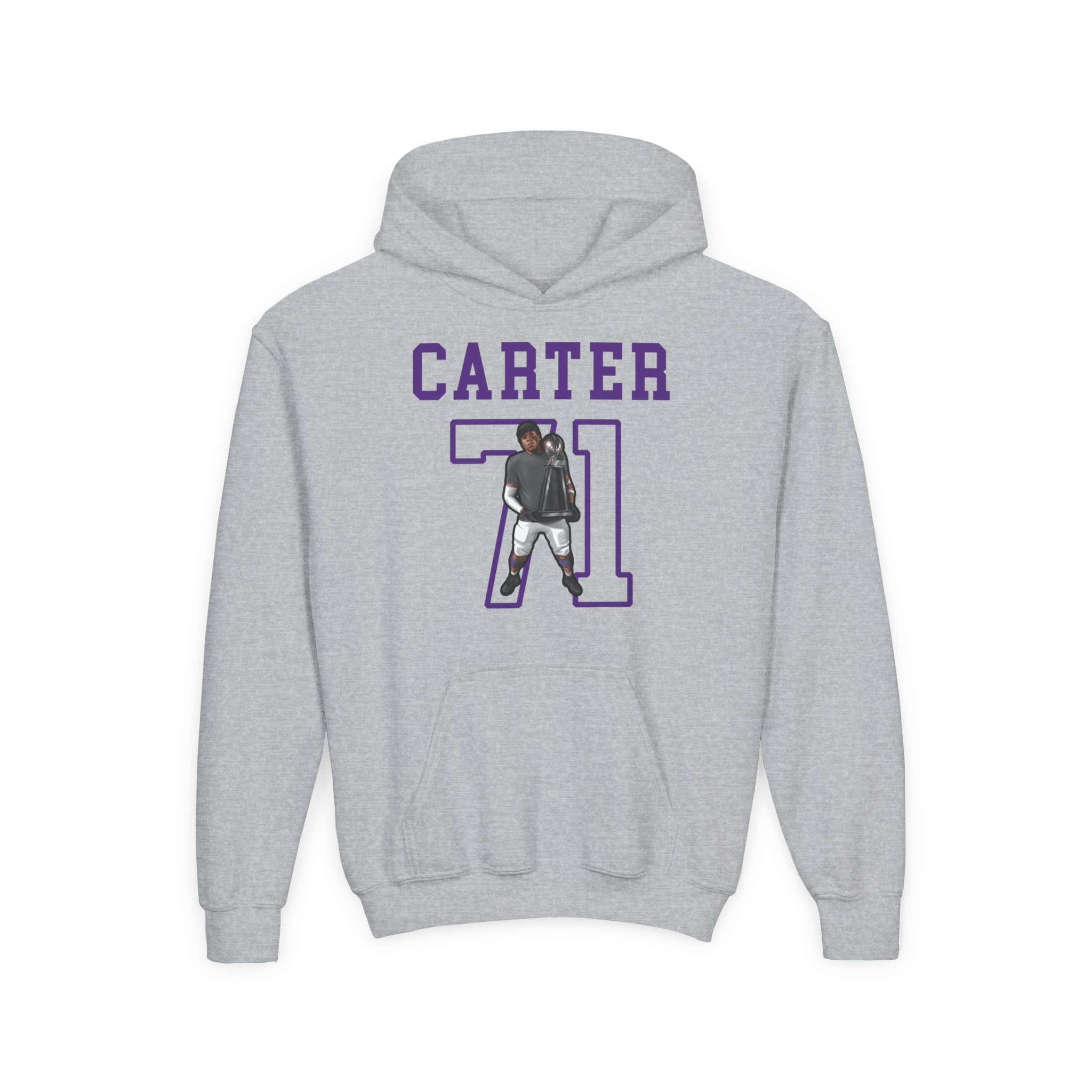 Youth Hoodie — character_shirsey in Grey