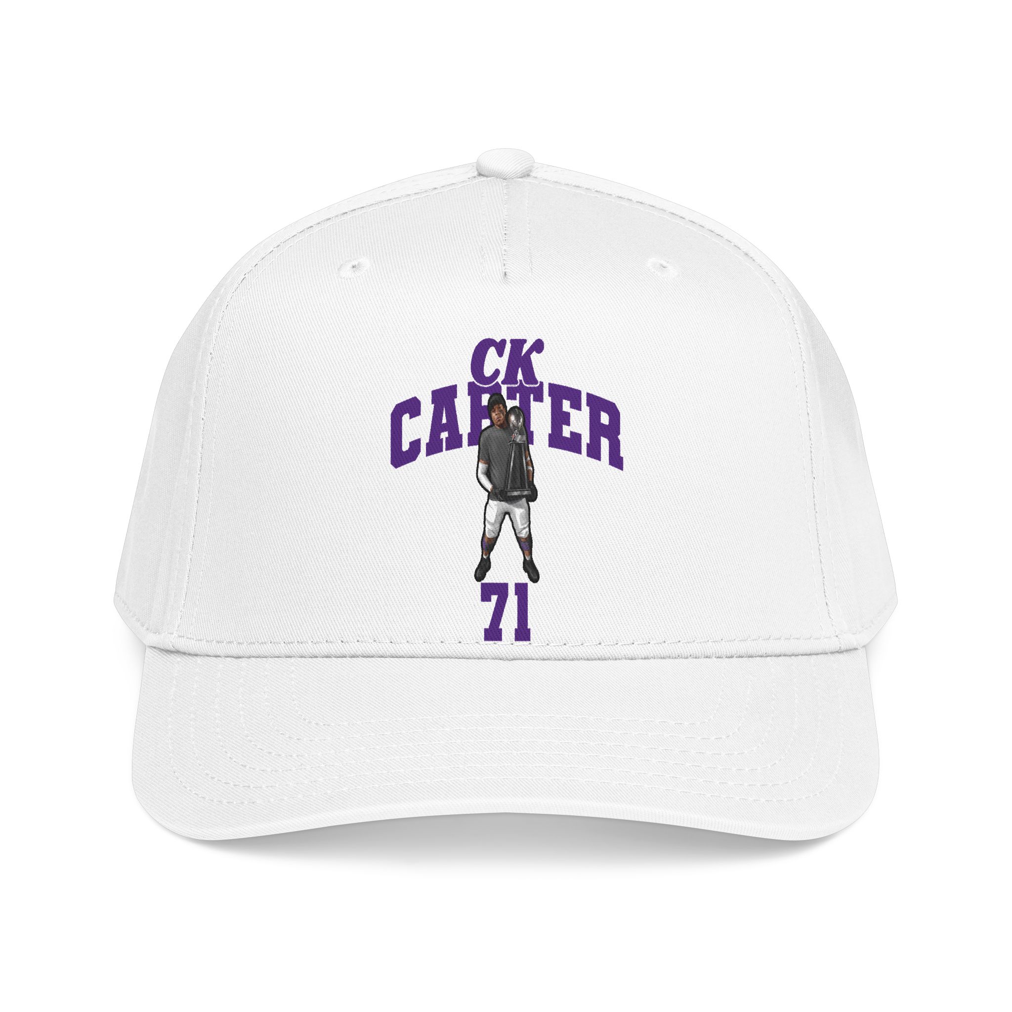 Baseball Cap — character_signature_arch in White