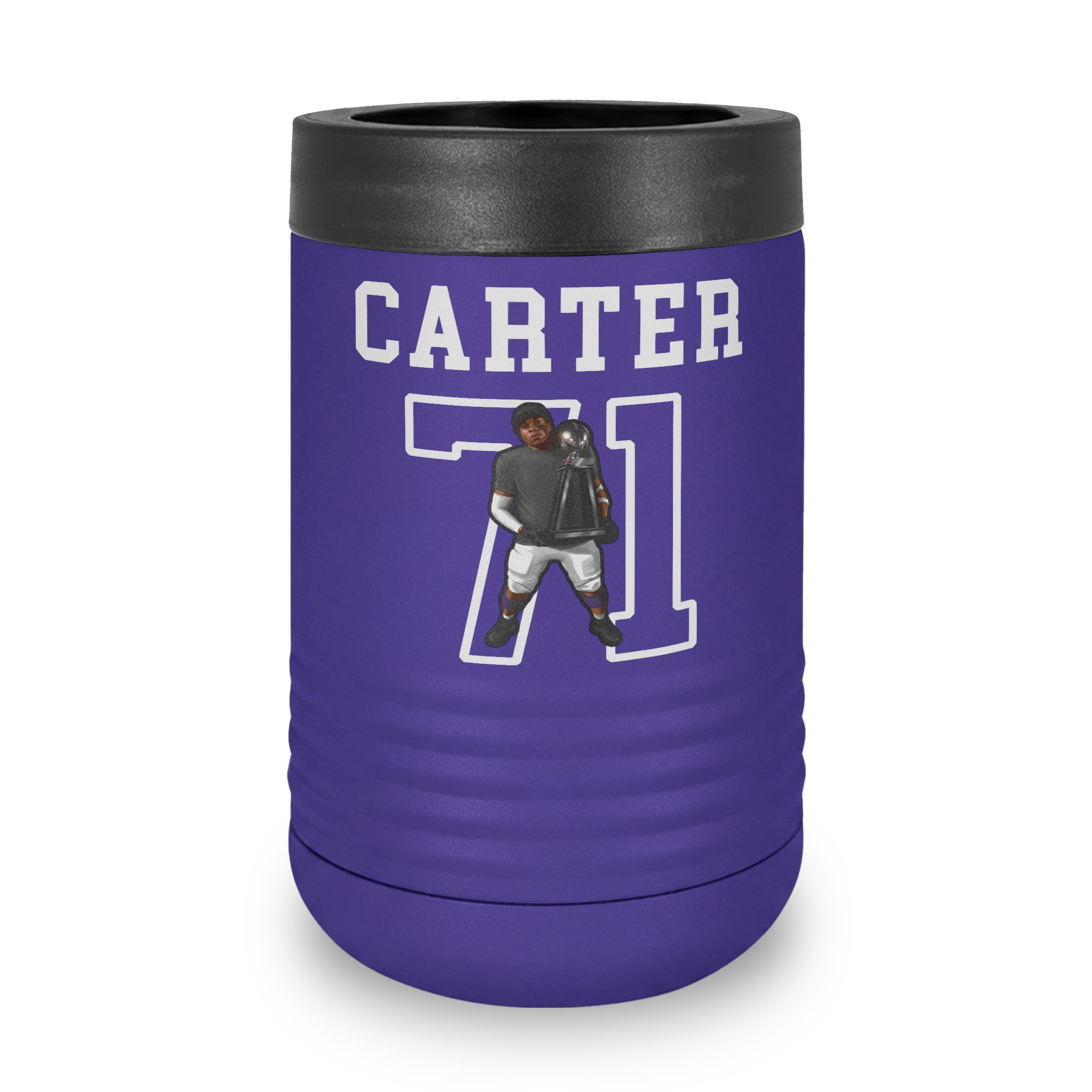 Stainless Can Cooler — character_shirsey in Purple