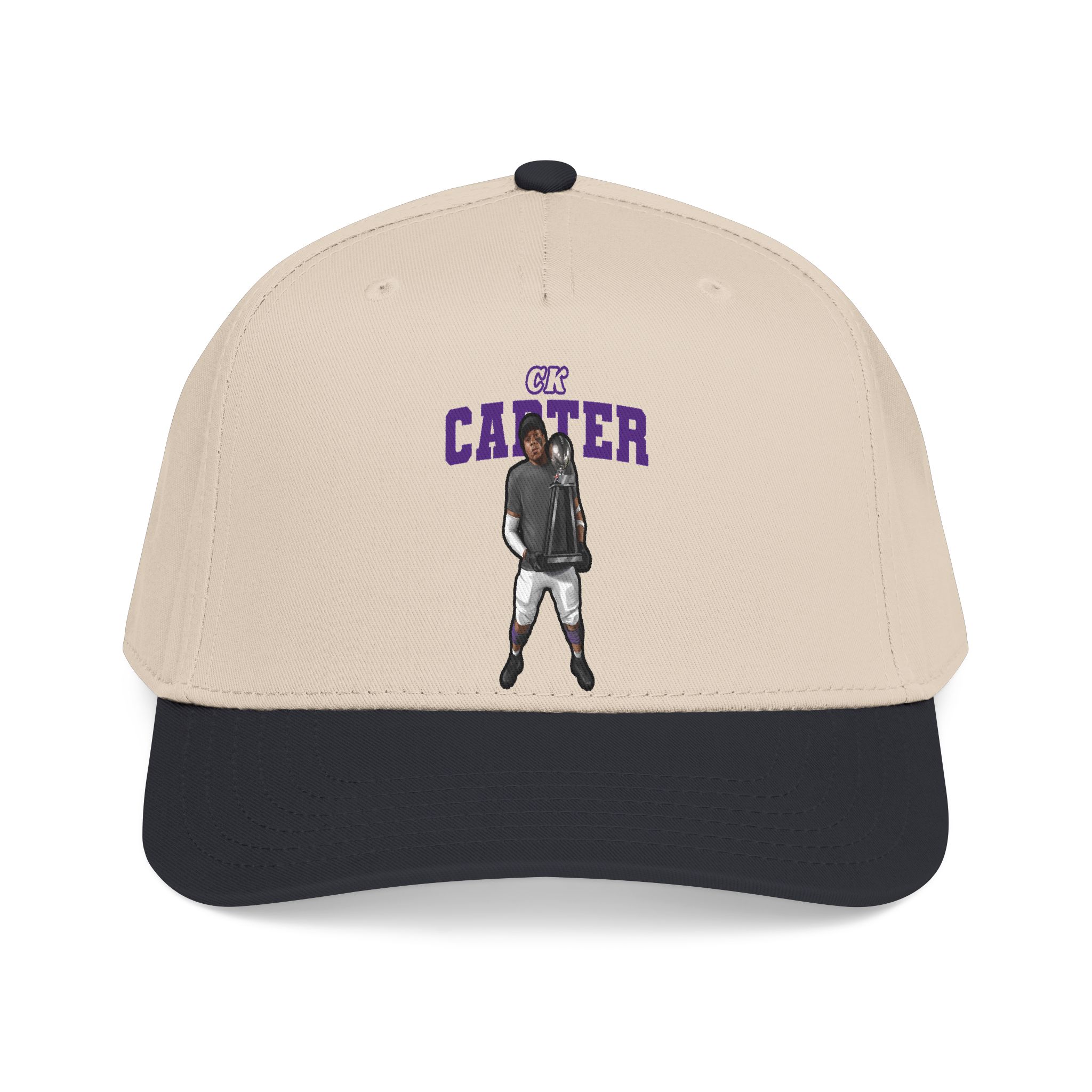 Baseball Cap — character_name_arch in Black / Natural
