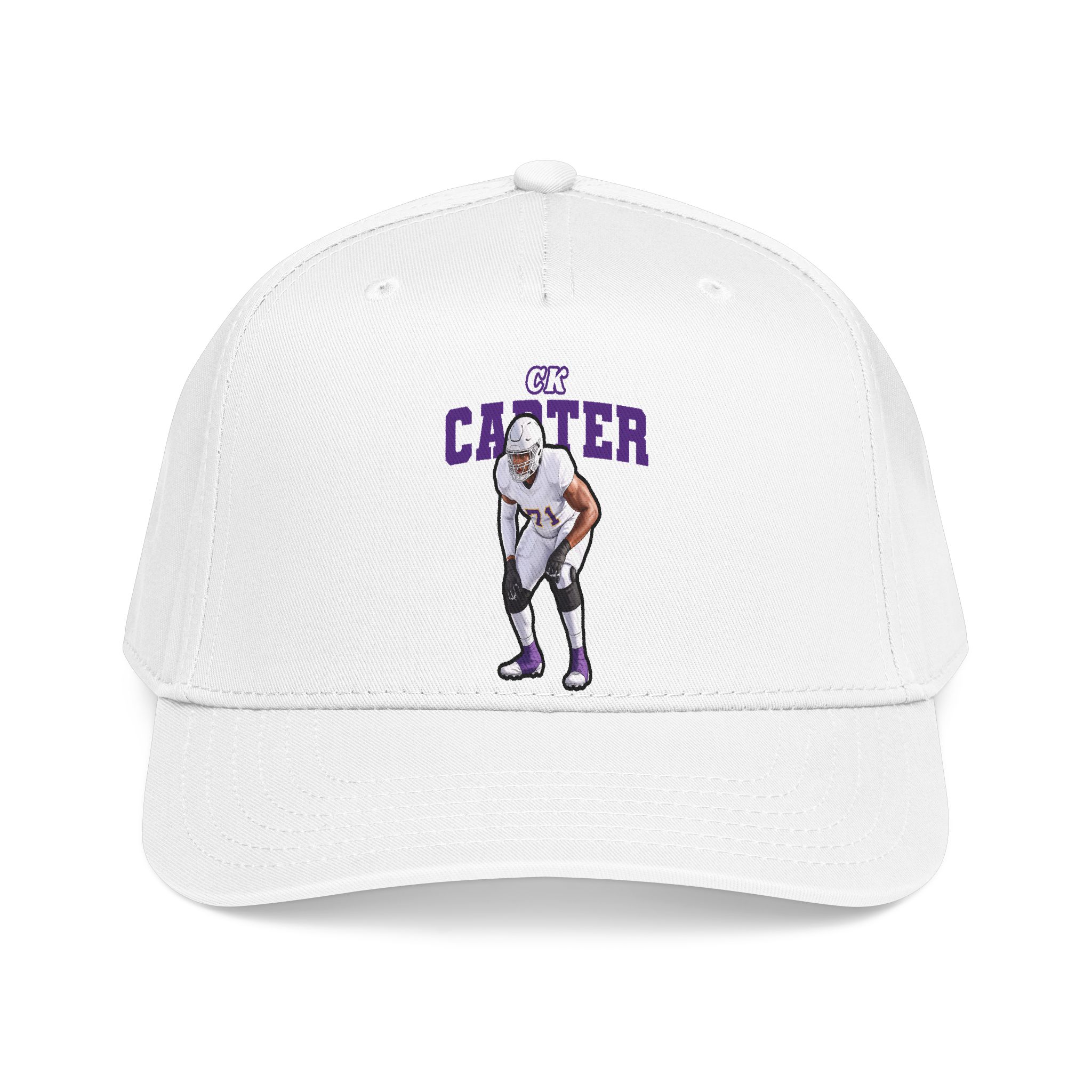 Baseball Cap — character_name_arch in White