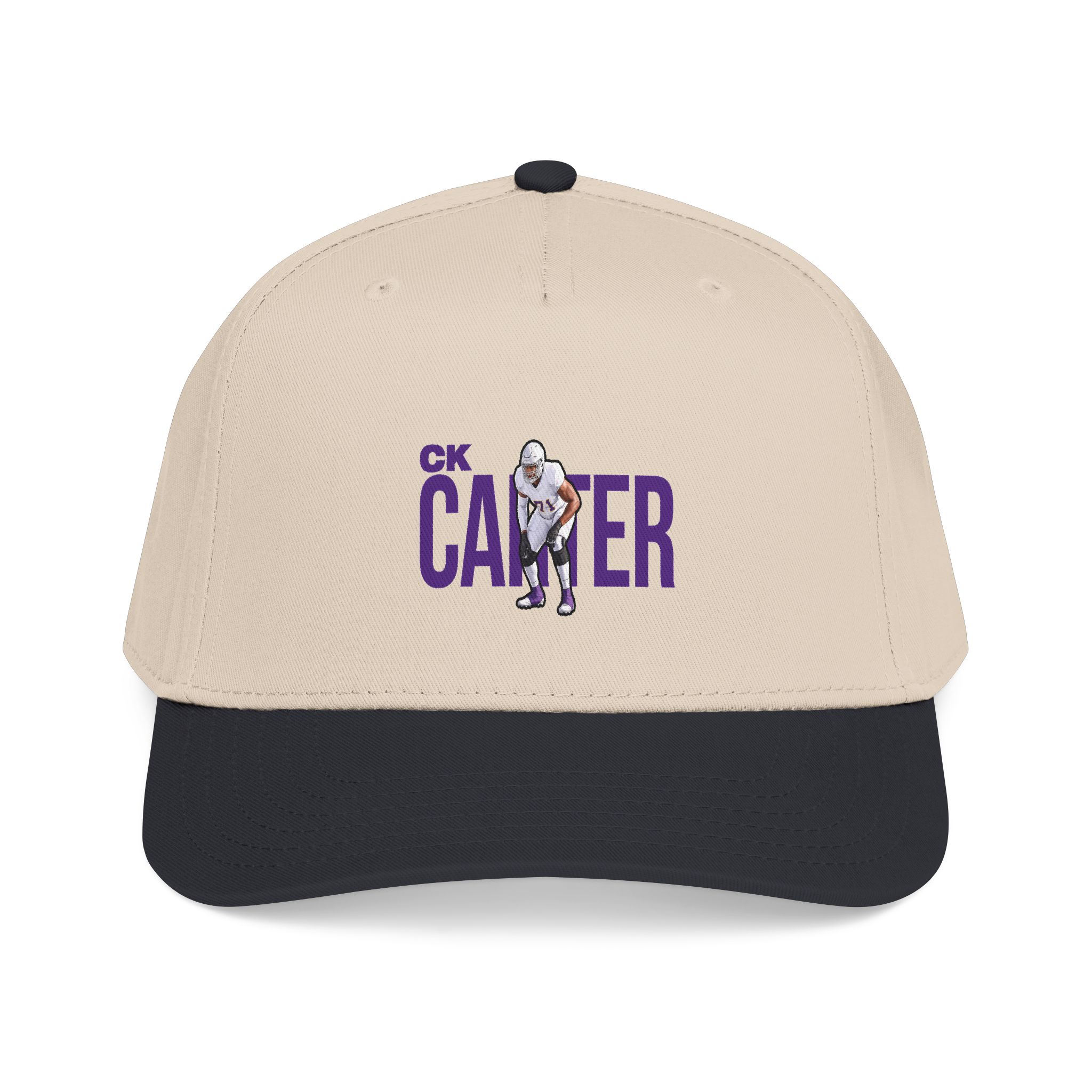 Baseball Cap — character_player_name in Black / Natural
