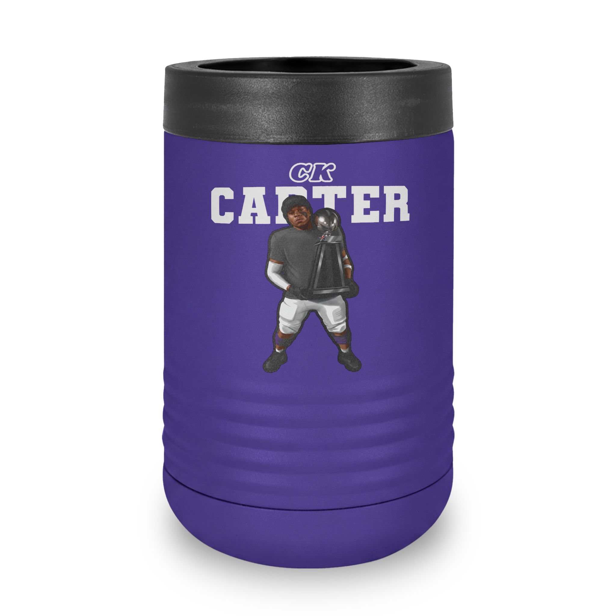 Stainless Can Cooler — character_name_arch in Purple