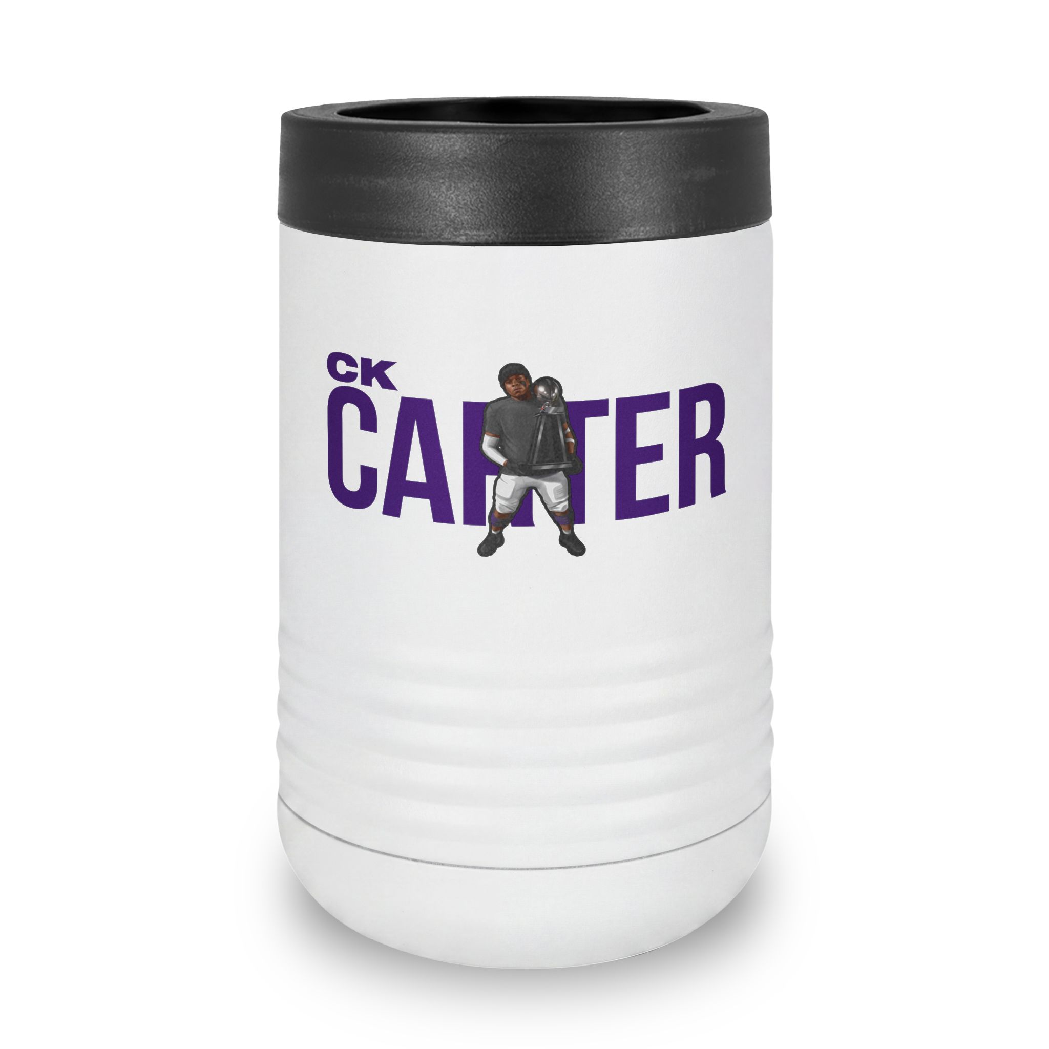 Stainless Can Cooler — character_player_name in White