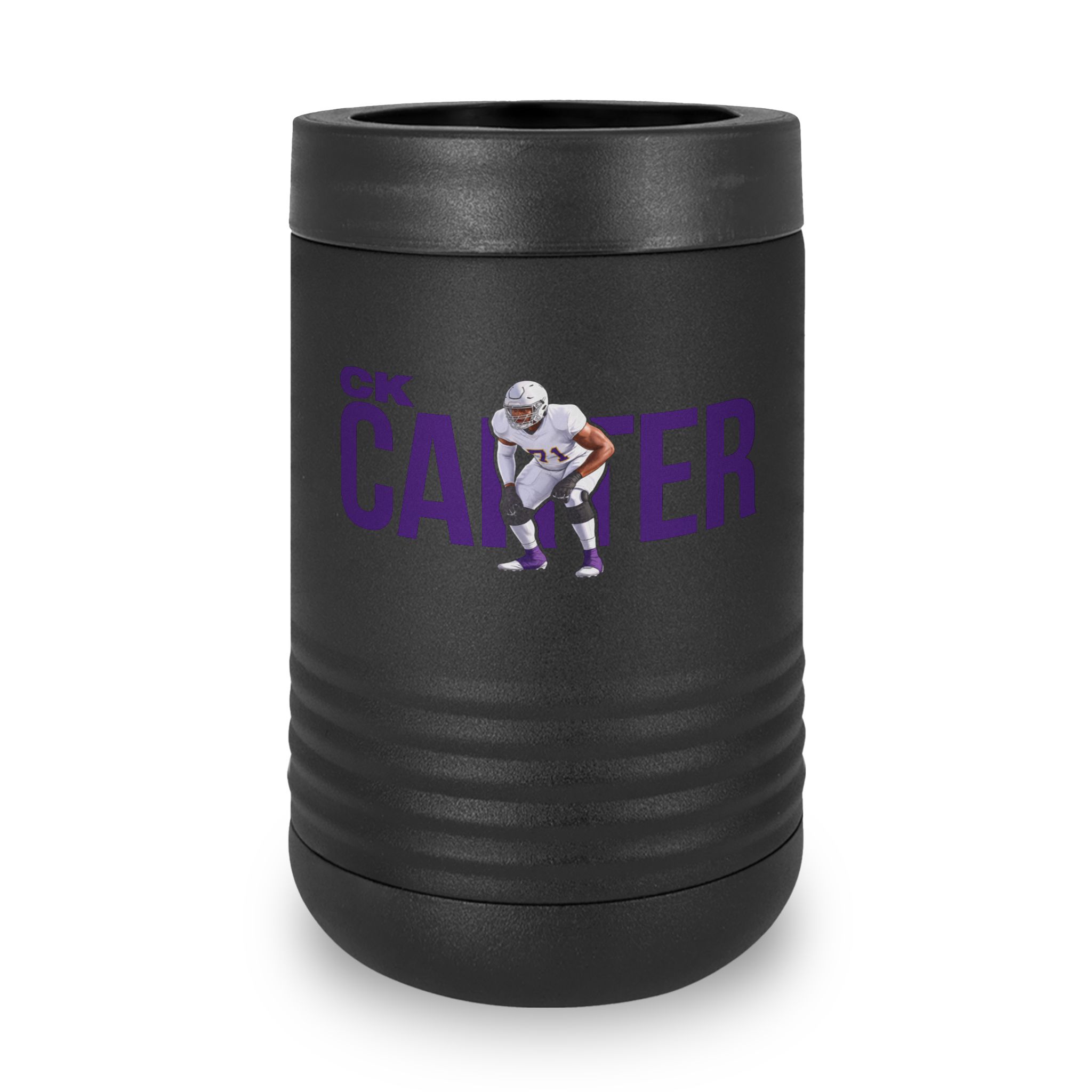 Stainless Can Cooler — character_player_name in Black