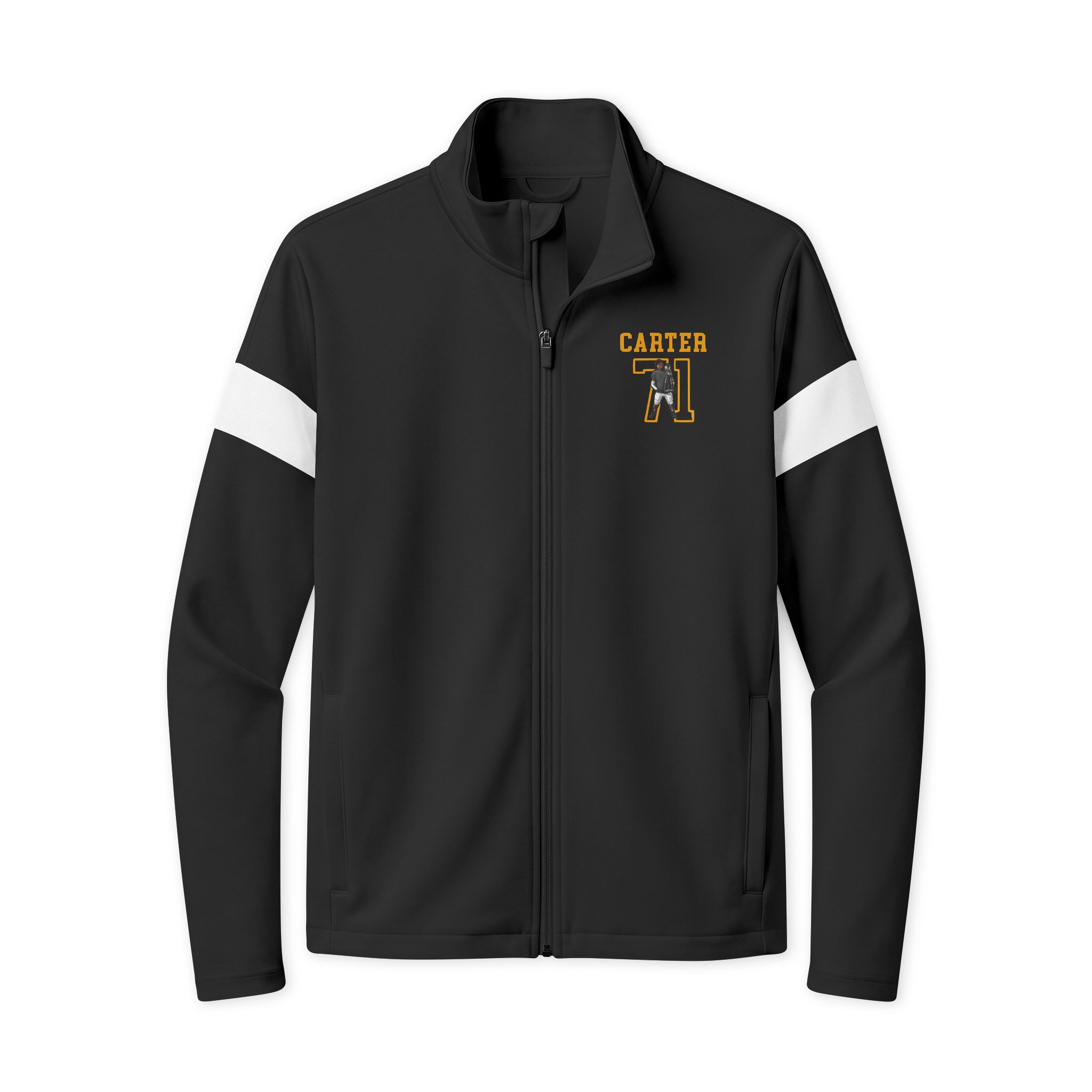 Travel Full-Zip Jacket — character_shirsey in Black/ White