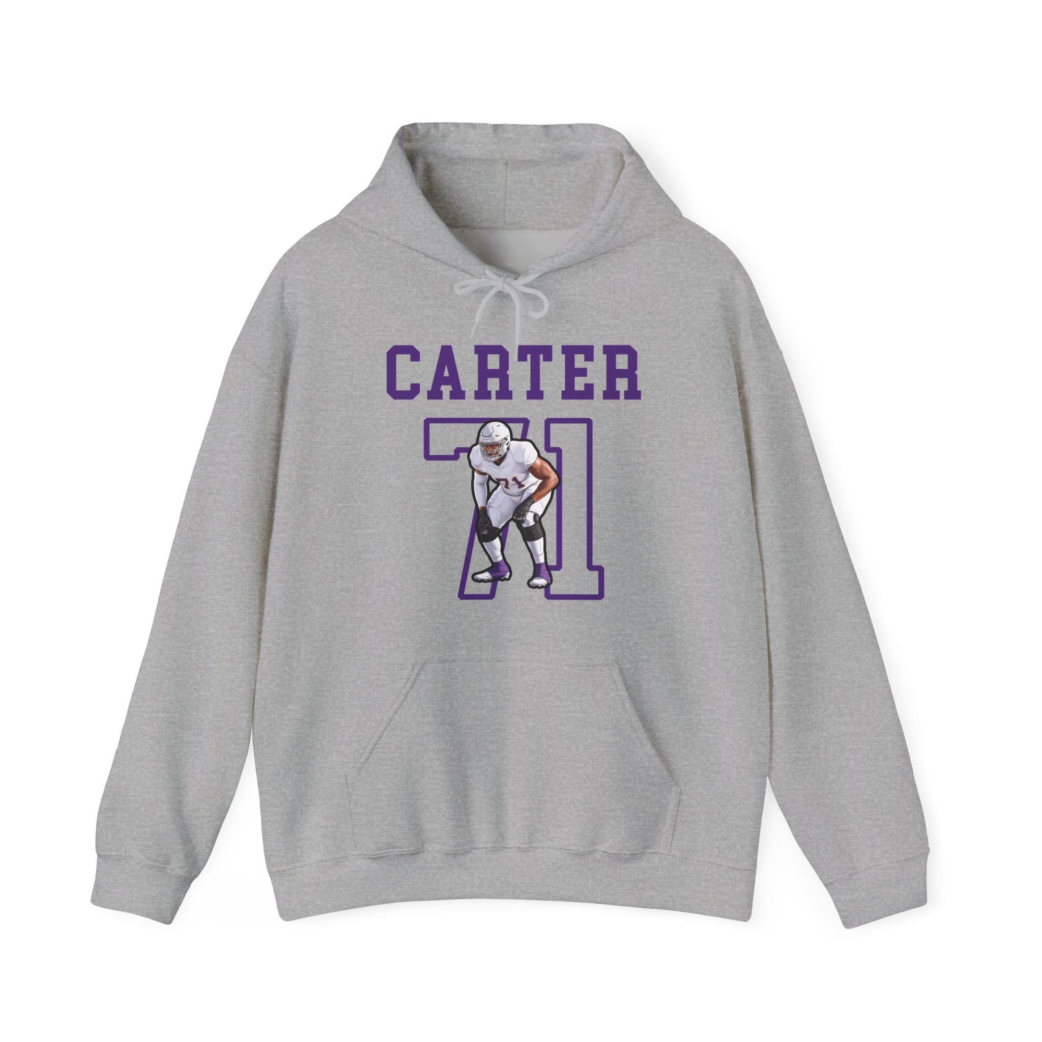 Hoodie — character_shirsey in Grey