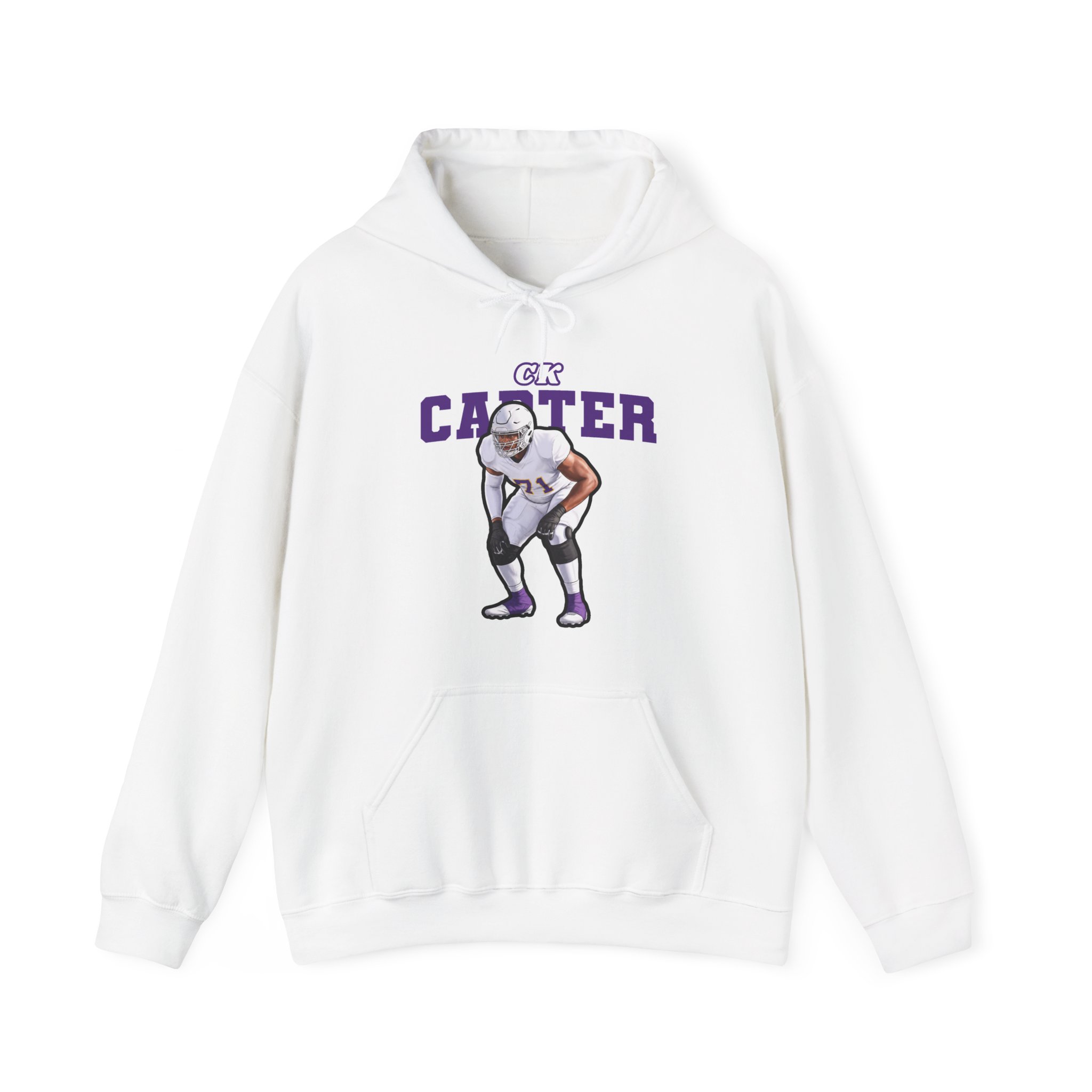 Hoodie — character_name_arch in White