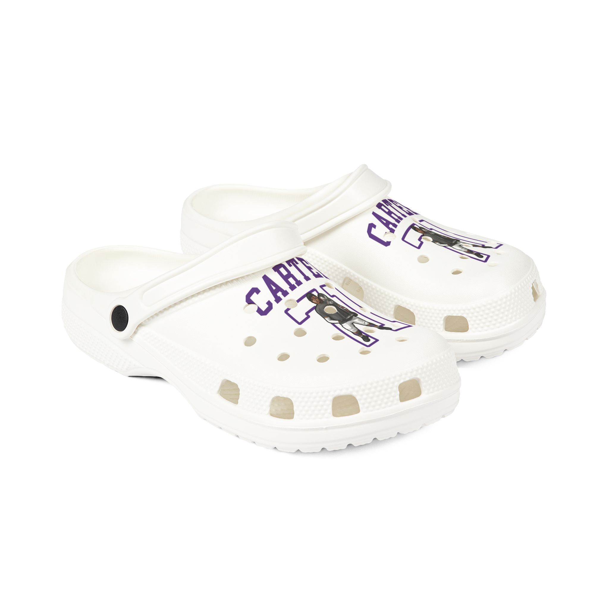 Rubber Clogs — character_shirsey in White