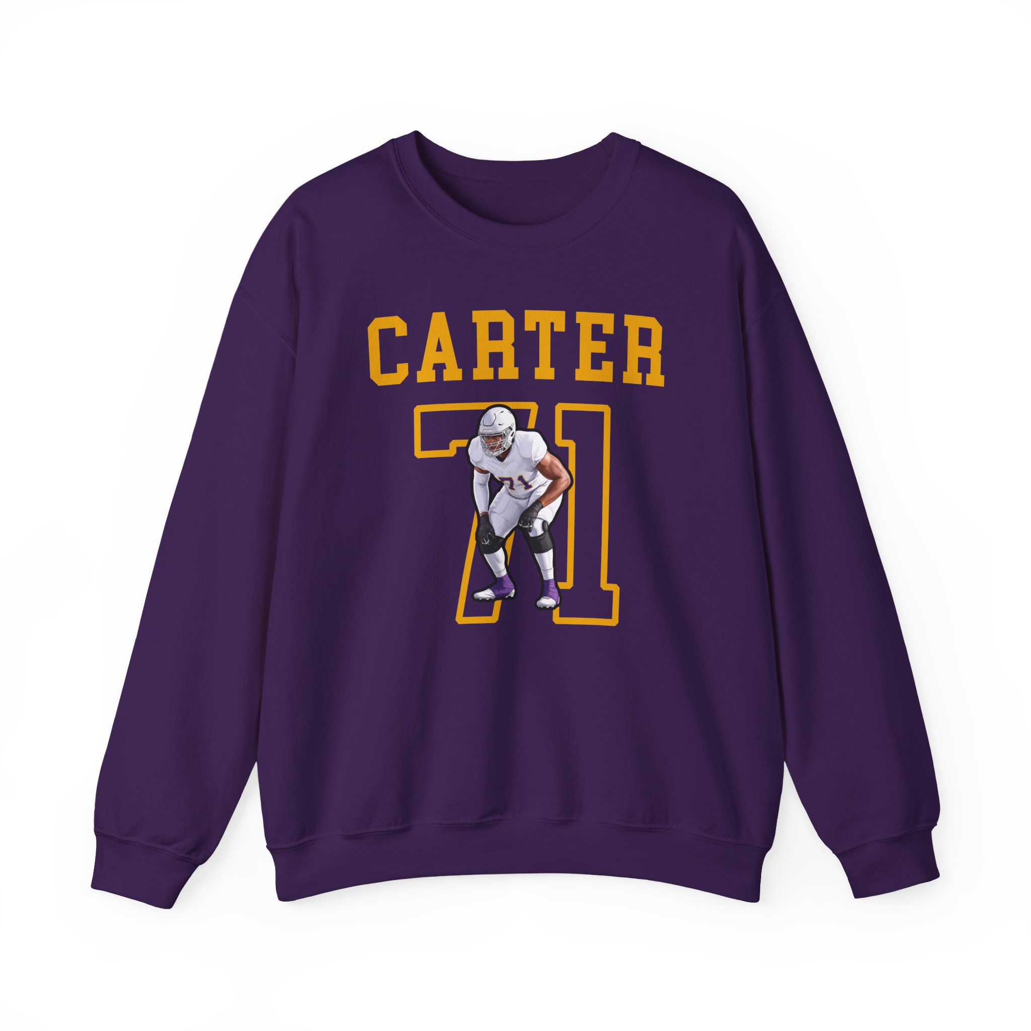 Crewneck Sweatshirt — character_shirsey in Purple