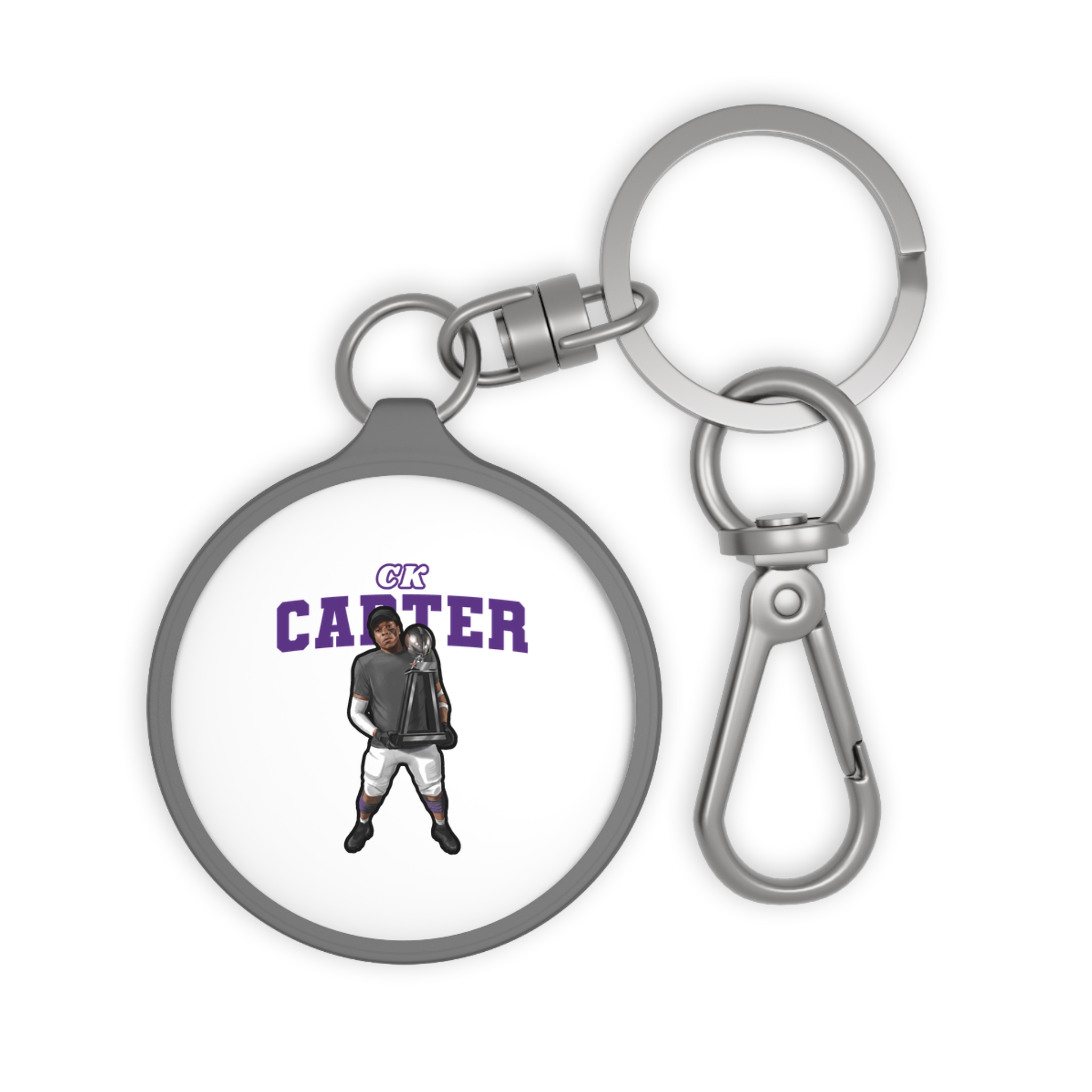 Keychain — character_name_arch in Grey