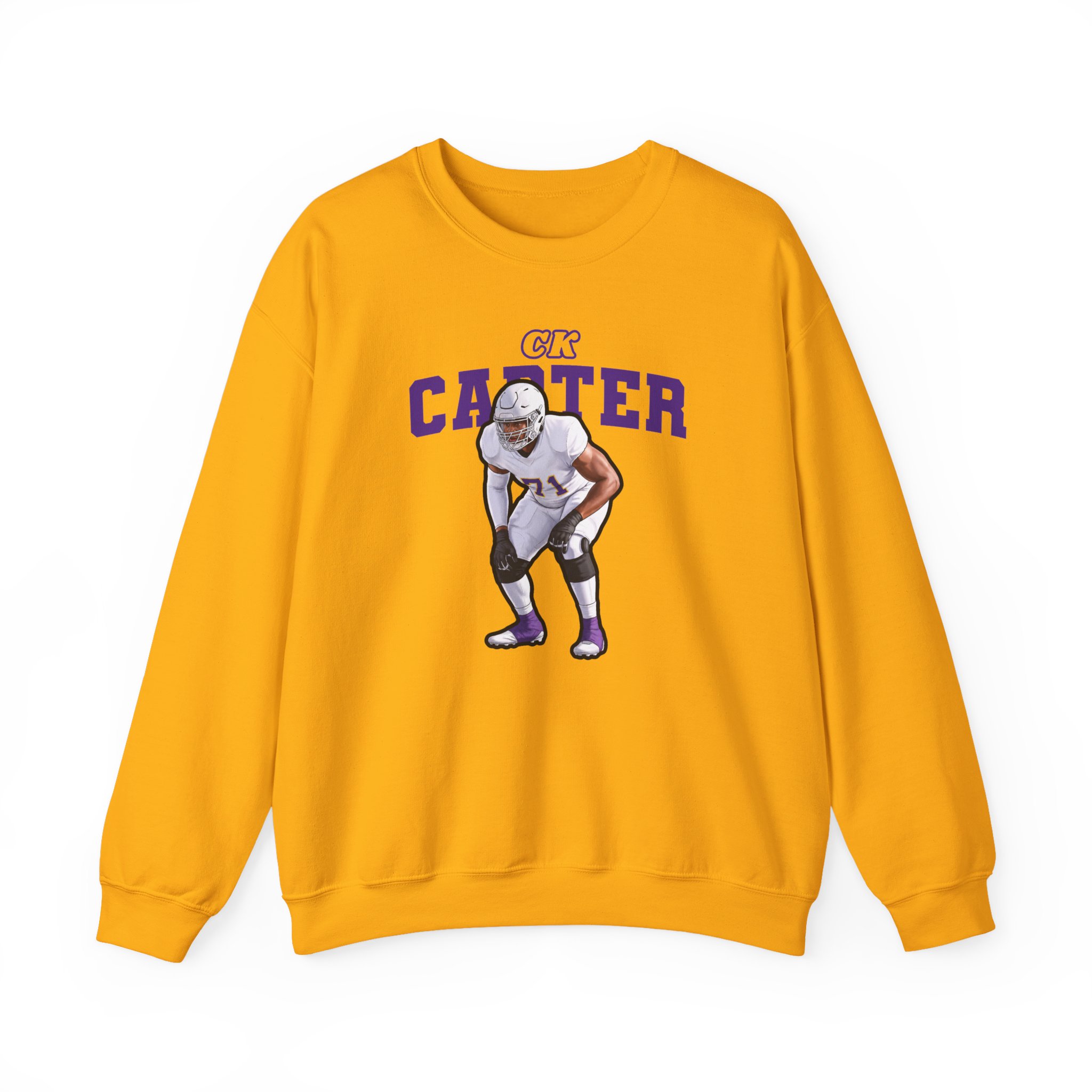 Crewneck Sweatshirt — character_name_arch in Gold