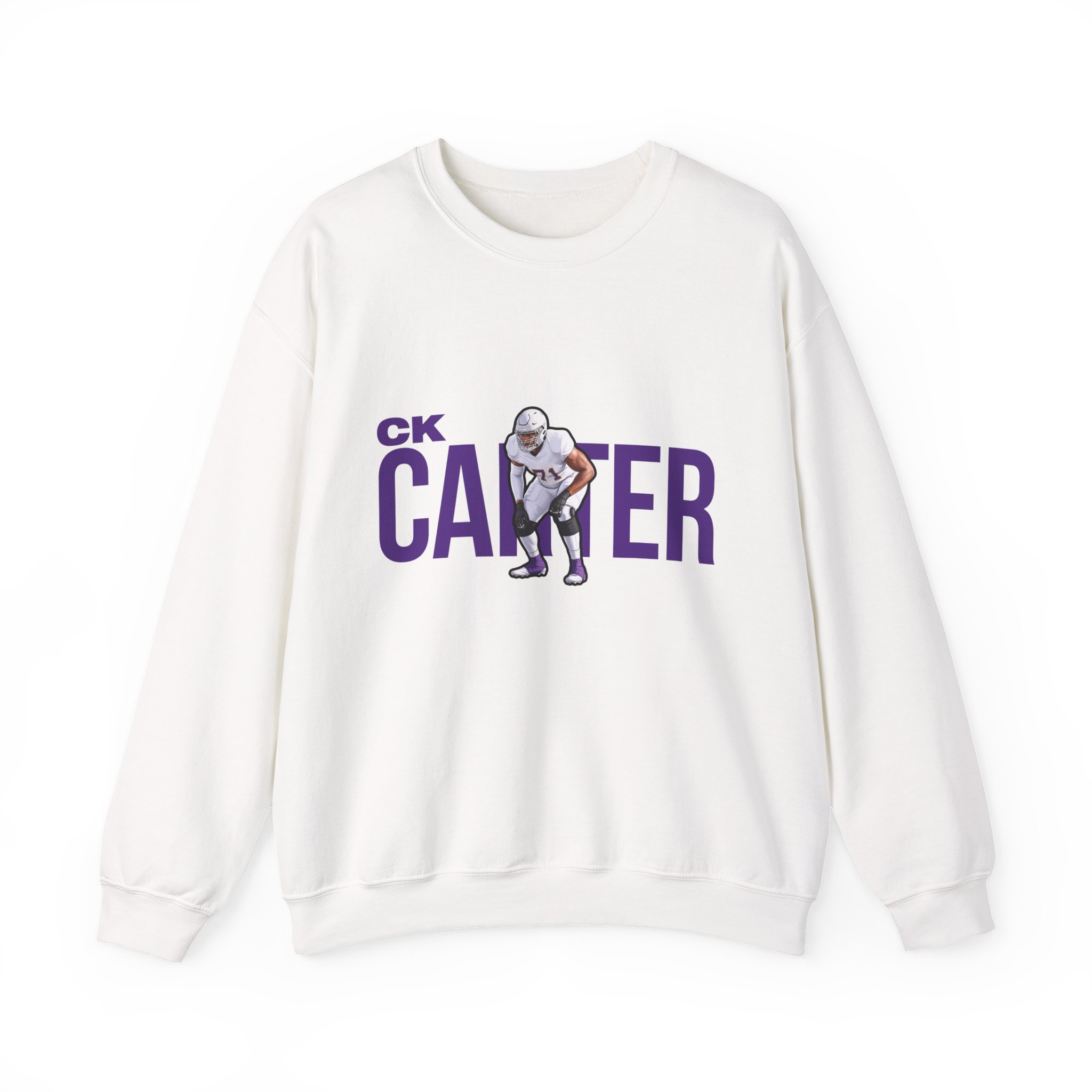 Crewneck Sweatshirt — character_player_name in White