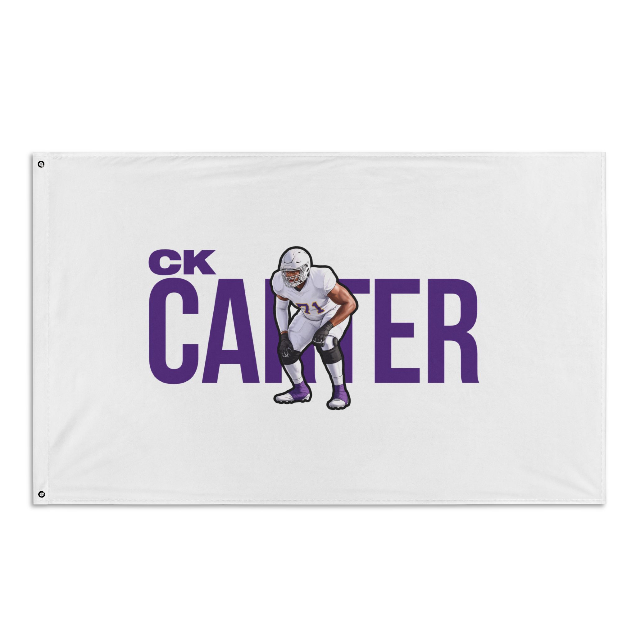 Flag (35 × 56 in) — character_player_name in Classic