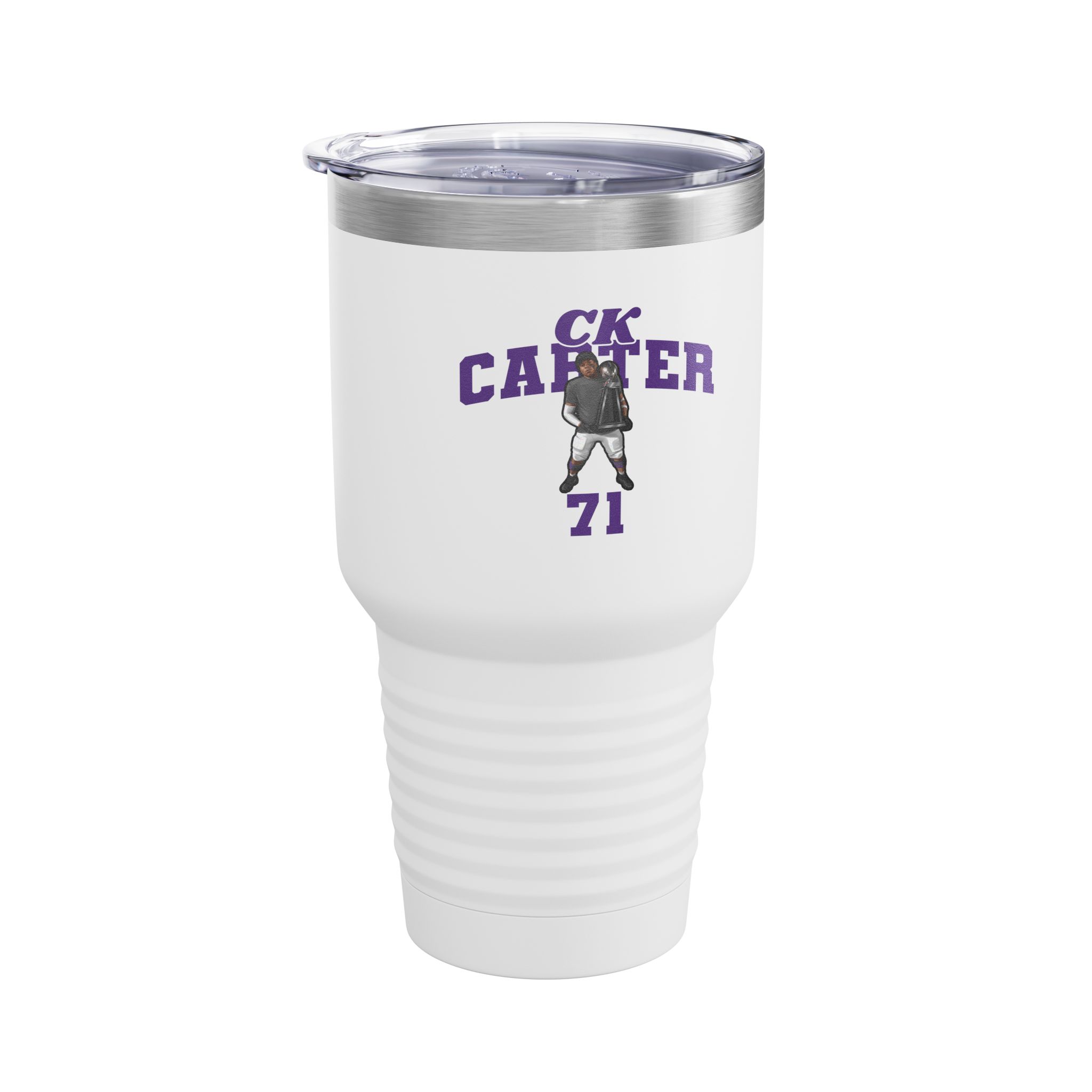 30oz Tumbler — character_signature_arch in White