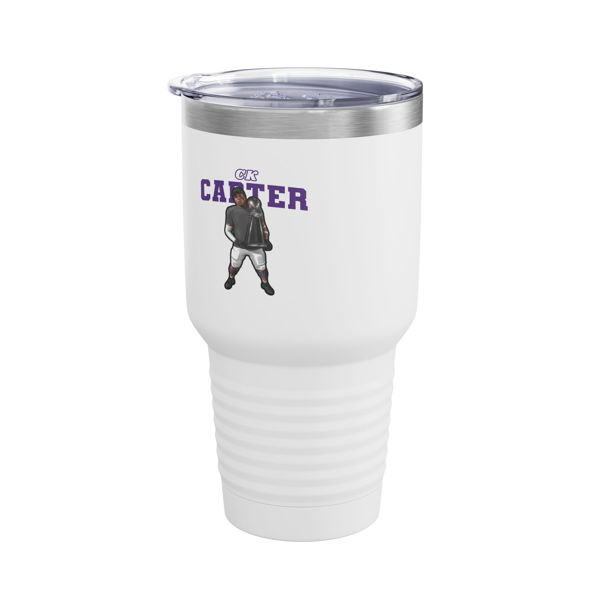 30oz Tumbler — character_name_arch in White