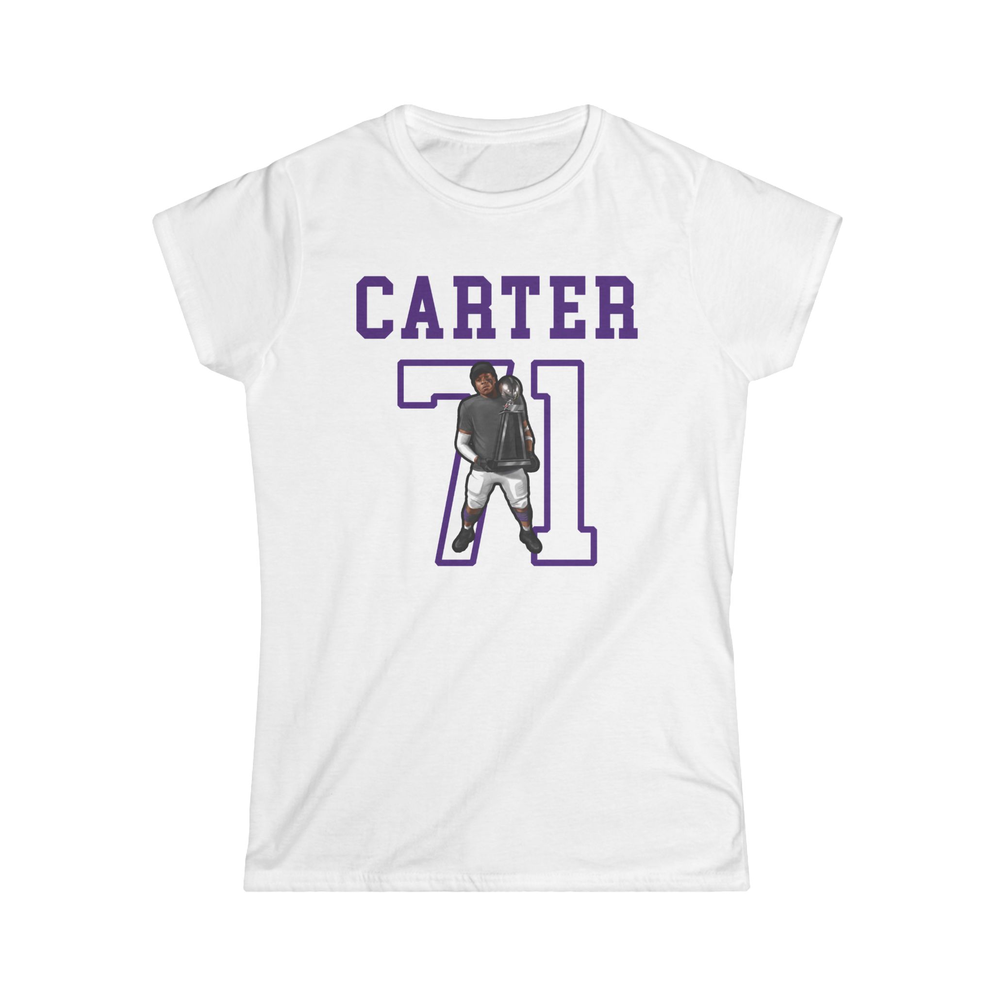 Women's Softstyle Tee — character_shirsey in White