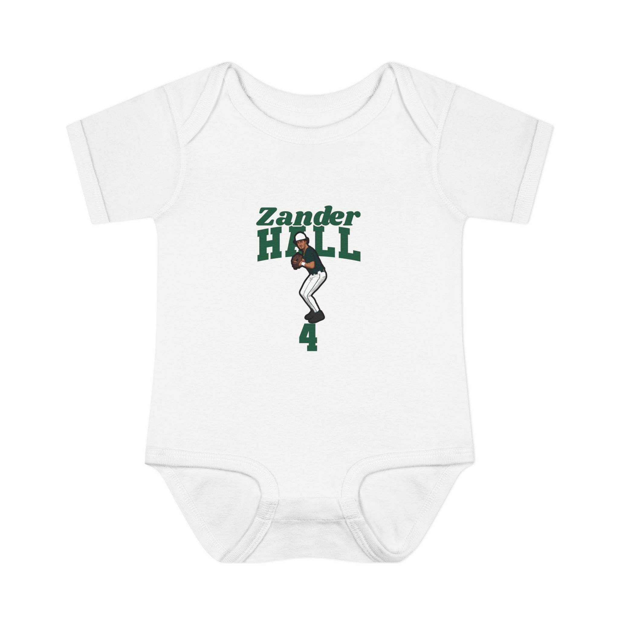 Baby Onesie — character_signature_arch in White